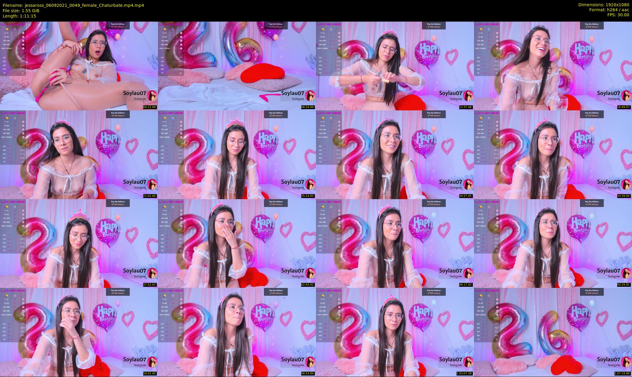 jessaross — 72 minute Chaturbate female cam show recording, 1080p, Sep 6, 2021
