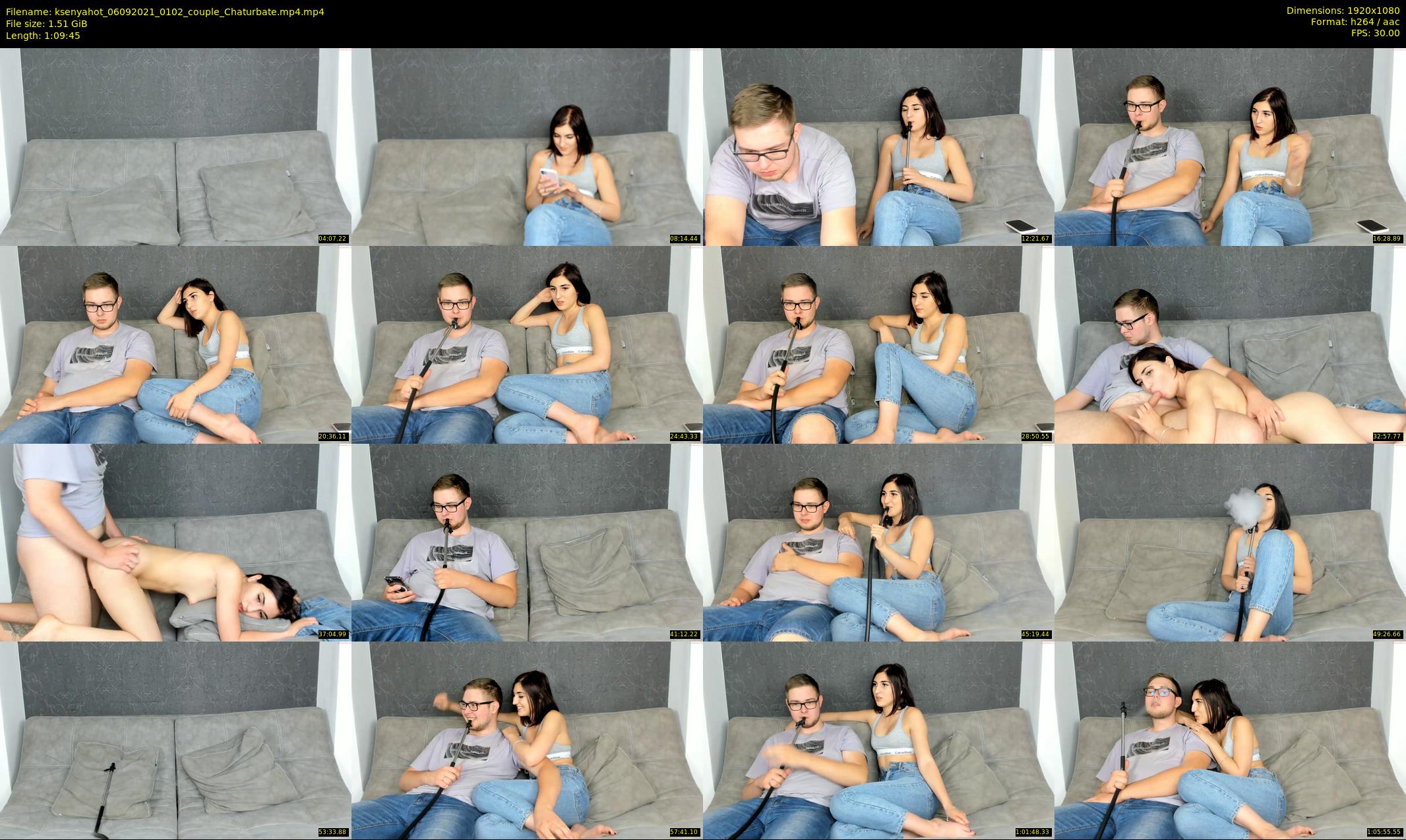 ksenyahot — 70 minute Chaturbate couple cam show recording, 1080p, Sep 6, 2021