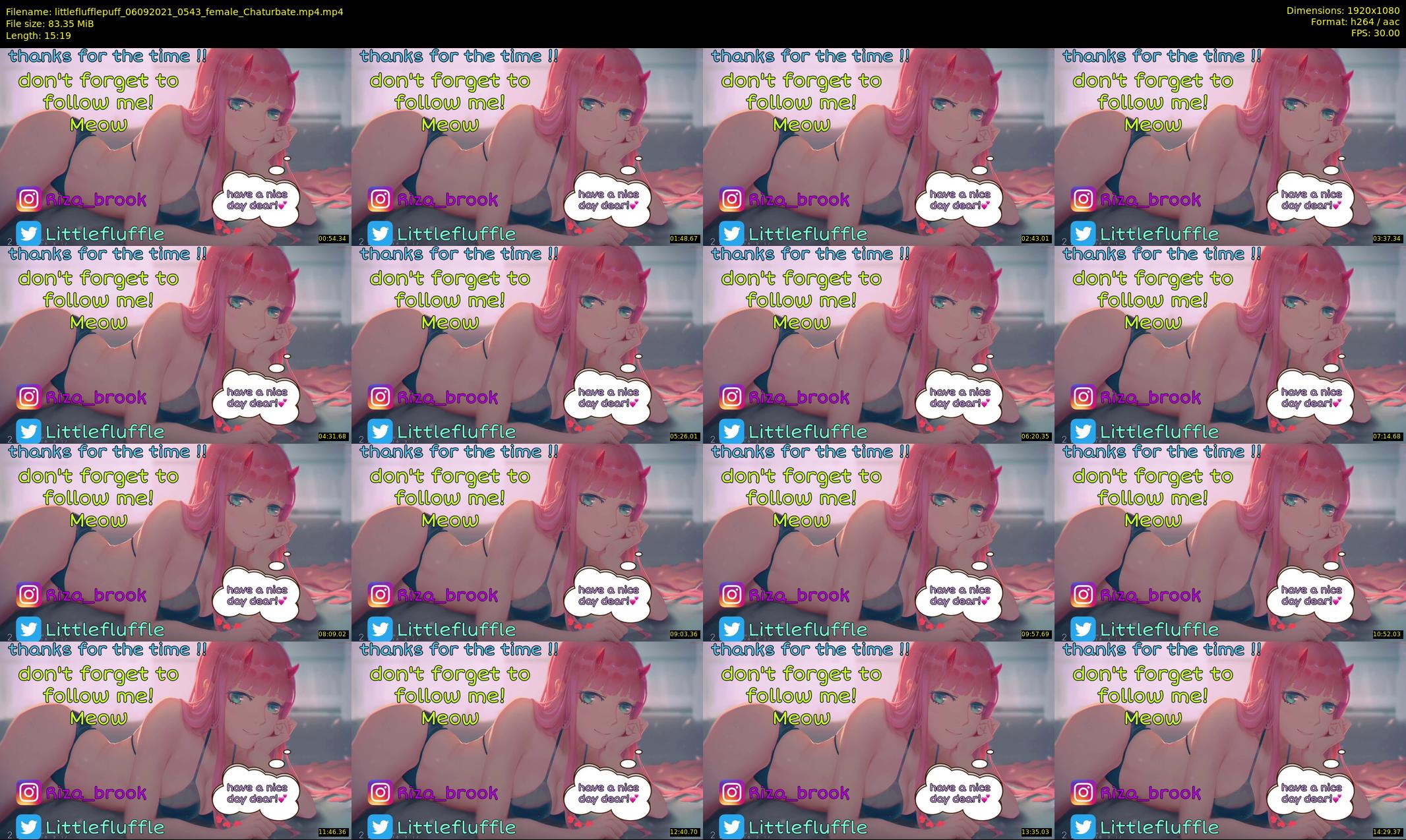littleflufflepuff — 16 minute Chaturbate female cam show recording, 1080p, Sep 6, 2021
