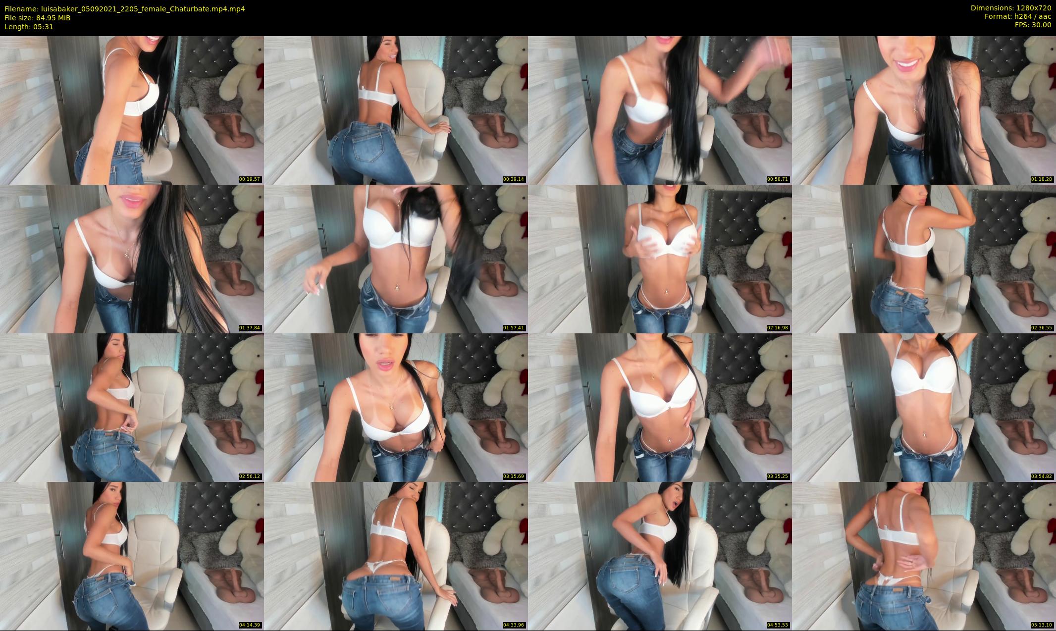 luisabaker — 6 minute Chaturbate female cam show recording, 720p, Sep 5, 2021