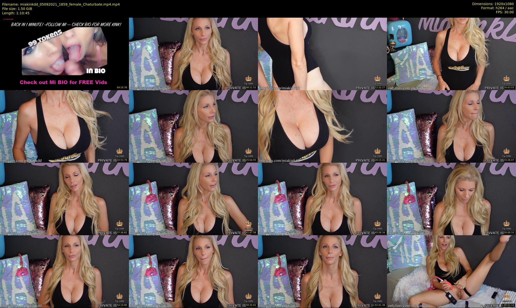 miakinkdd — 71 minute Chaturbate female cam show recording, 1080p, Sep 5, 2021