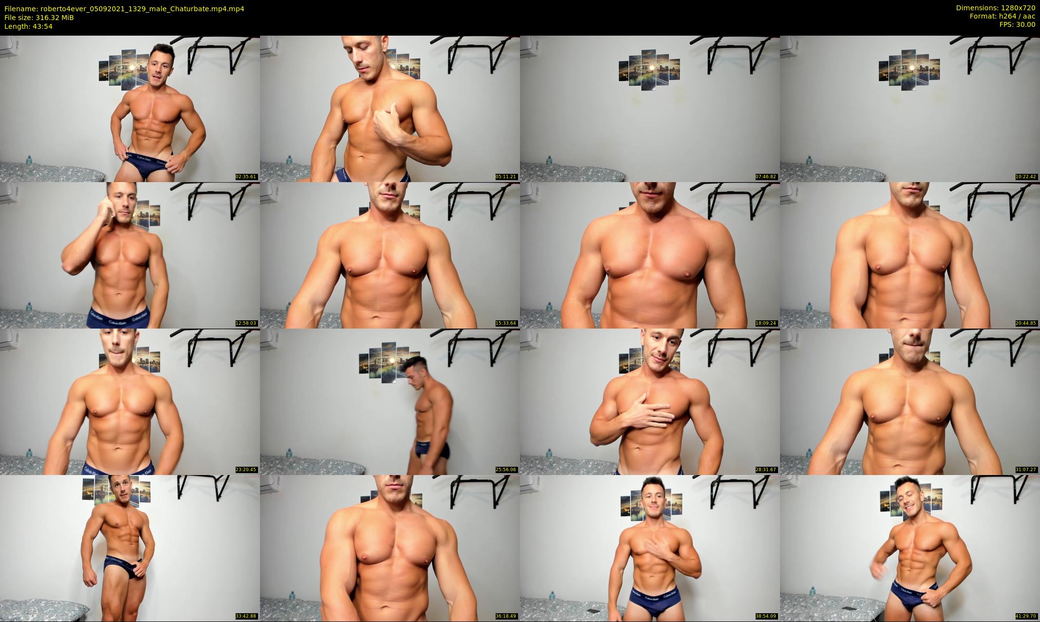 roberto4ever — 44 minute Chaturbate male cam show recording, 720p, Sep 5, 2021