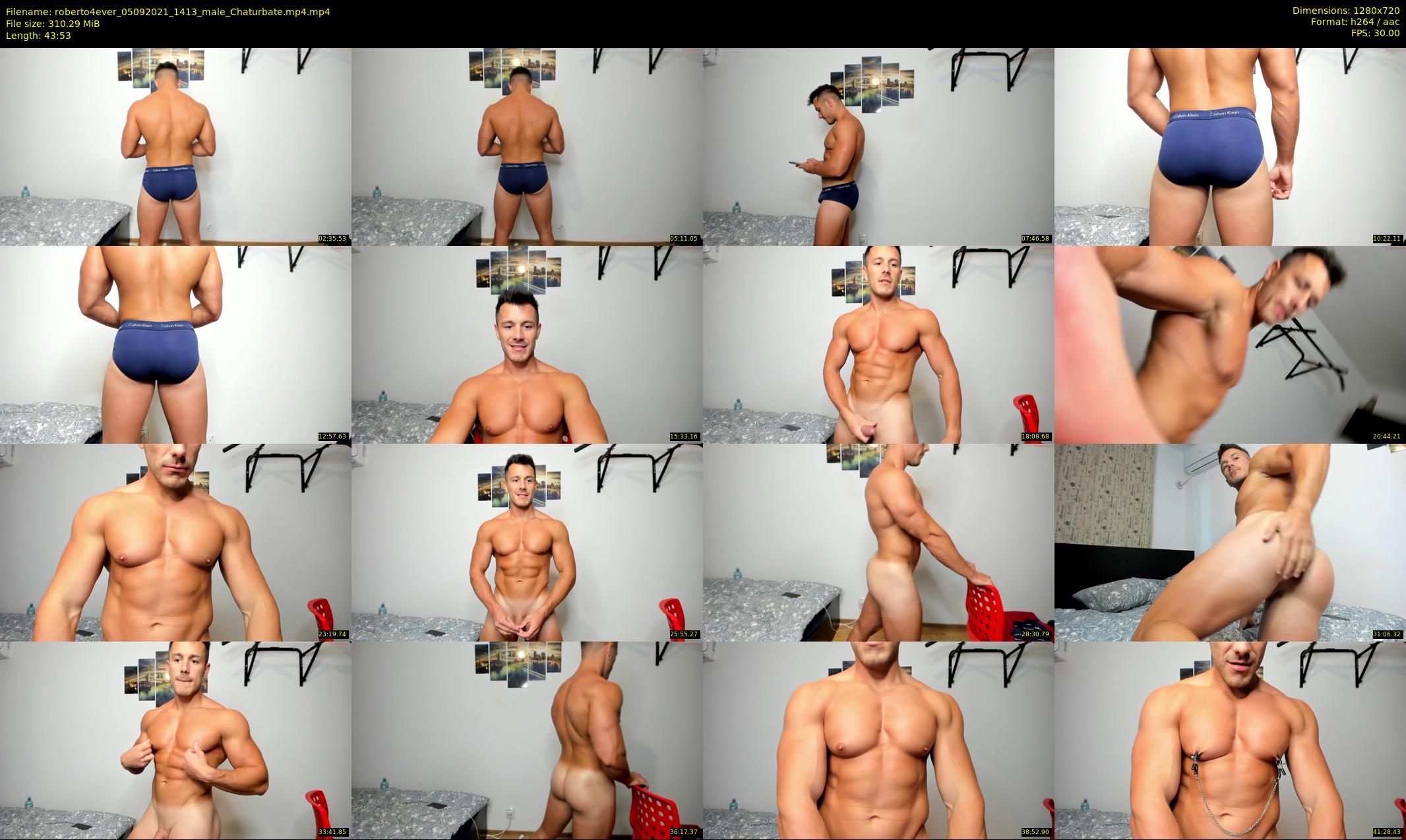 roberto4ever — 44 minute Chaturbate male cam show recording, 720p, Sep 5, 2021