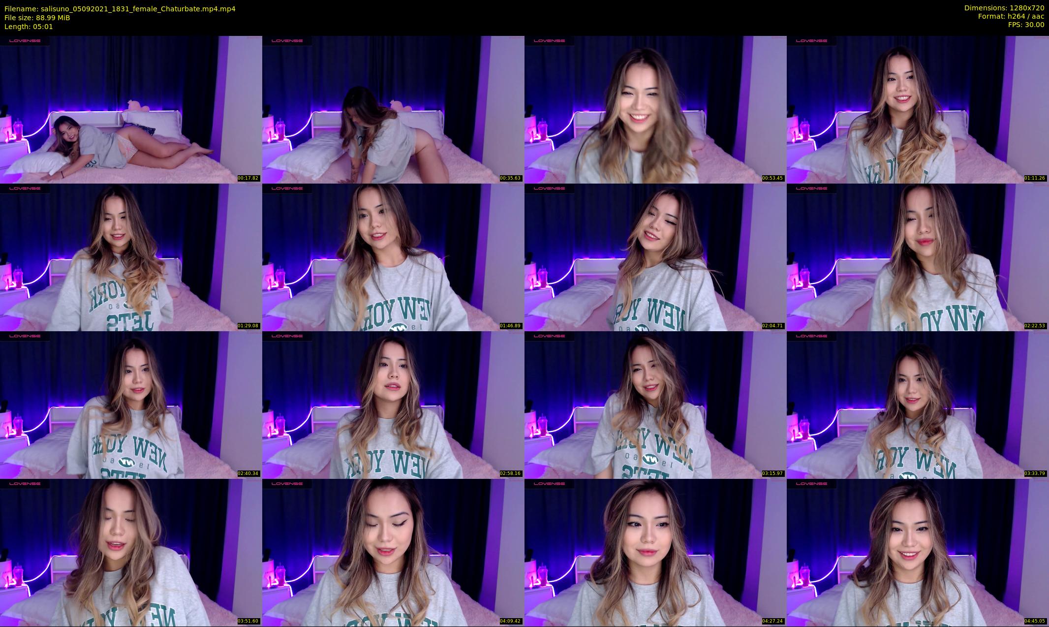 salisuno — 6 minute Chaturbate female cam show recording, 720p, Sep 5, 2021