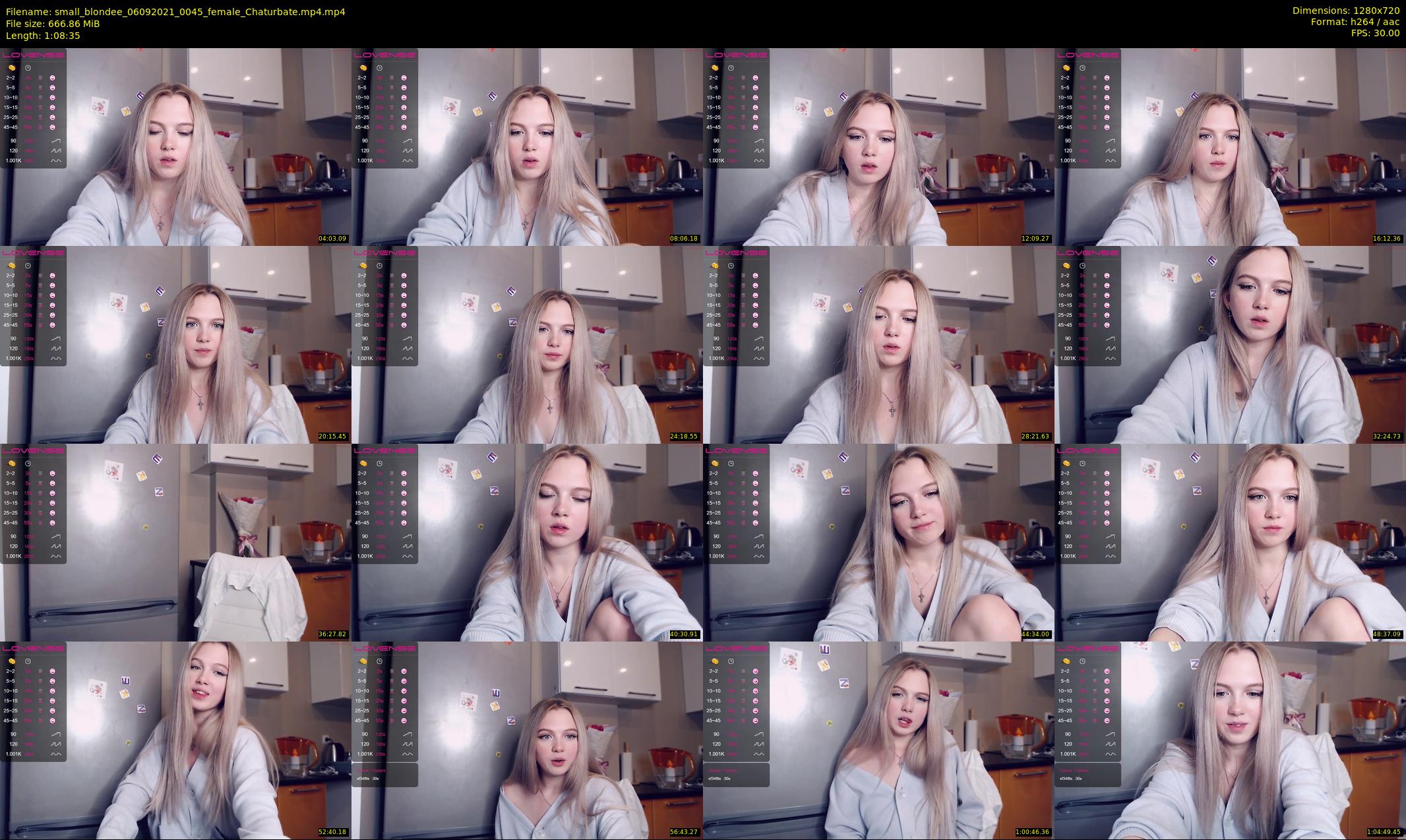 small_blondee — 69 minute Chaturbate female cam show recording, 720p, Sep 6, 2021
