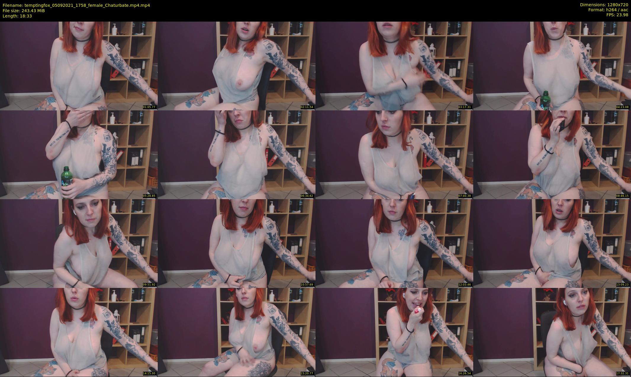 temptingfox — 19 minute Chaturbate female cam show recording, 720p, Sep 5, 2021