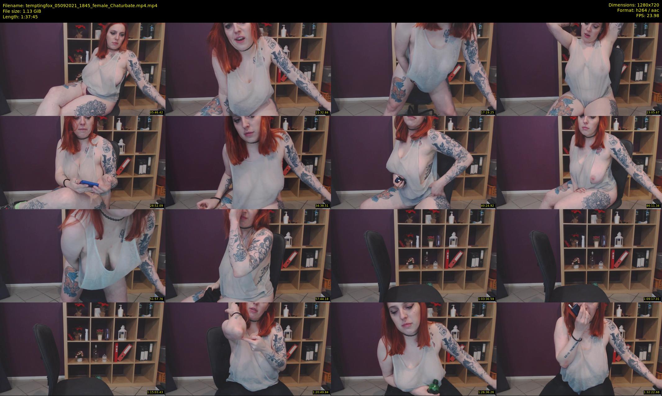 temptingfox — 98 minute Chaturbate female cam show recording, 720p, Sep 5, 2021