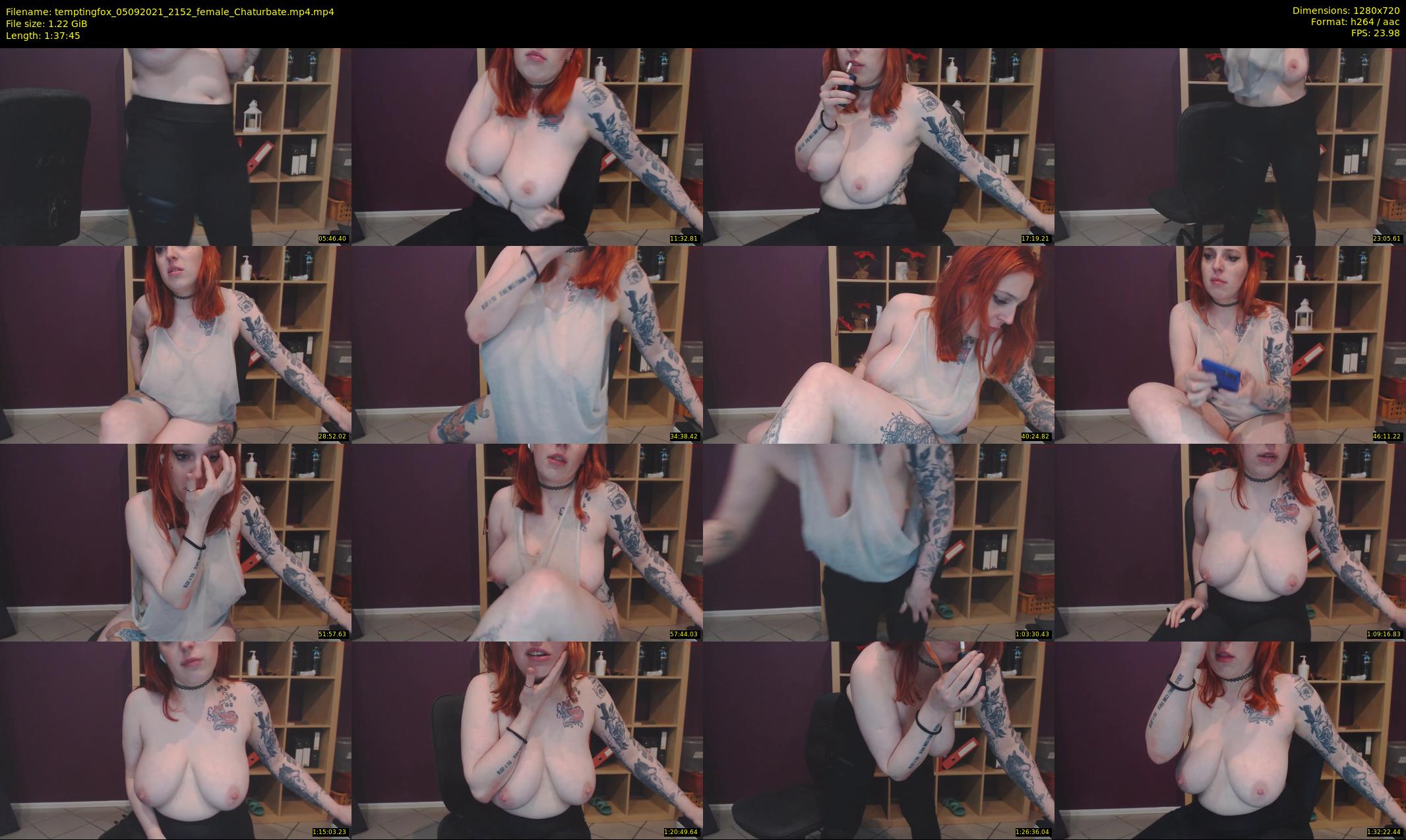 temptingfox — 98 minute Chaturbate female cam show recording, 720p, Sep 5, 2021