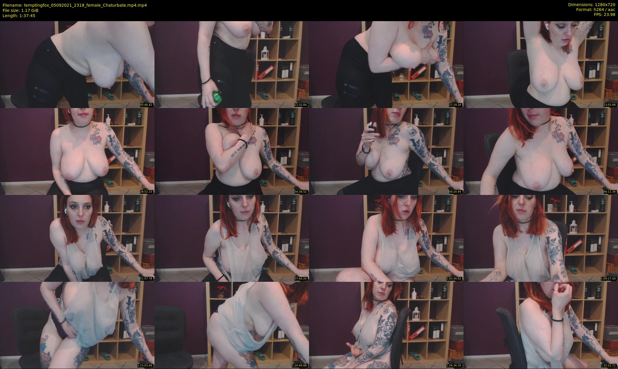 temptingfox — 98 minute Chaturbate female cam show recording, 720p, Sep 5, 2021