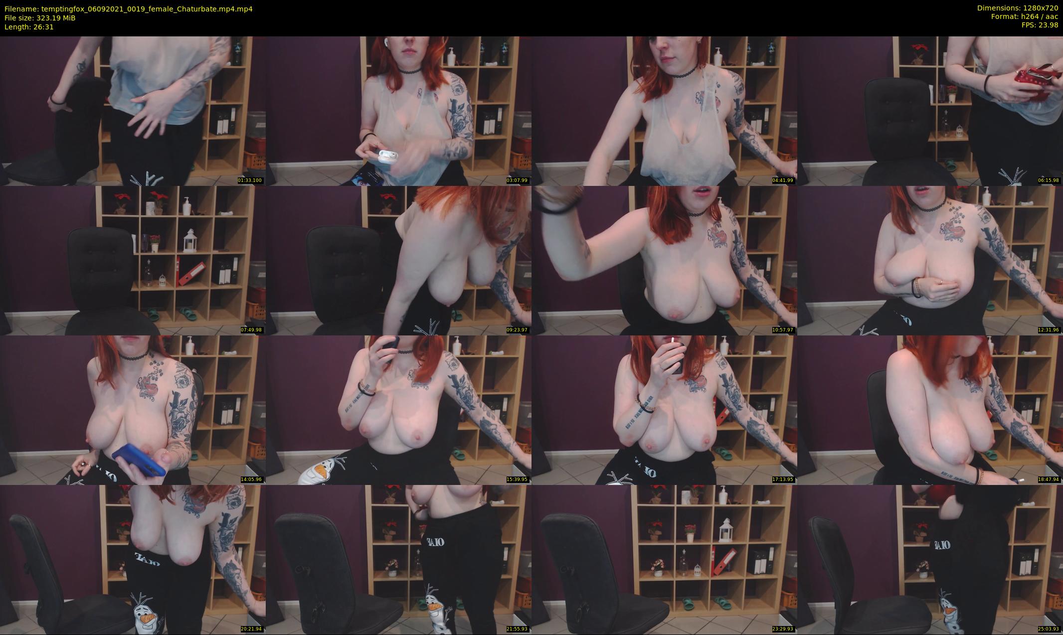 temptingfox — 27 minute Chaturbate female cam show recording, 720p, Sep 6, 2021
