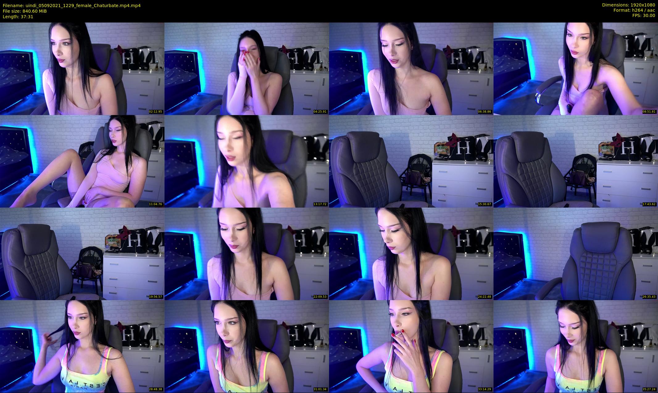uindi — 38 minute Chaturbate female cam show recording, 1080p, Sep 5, 2021