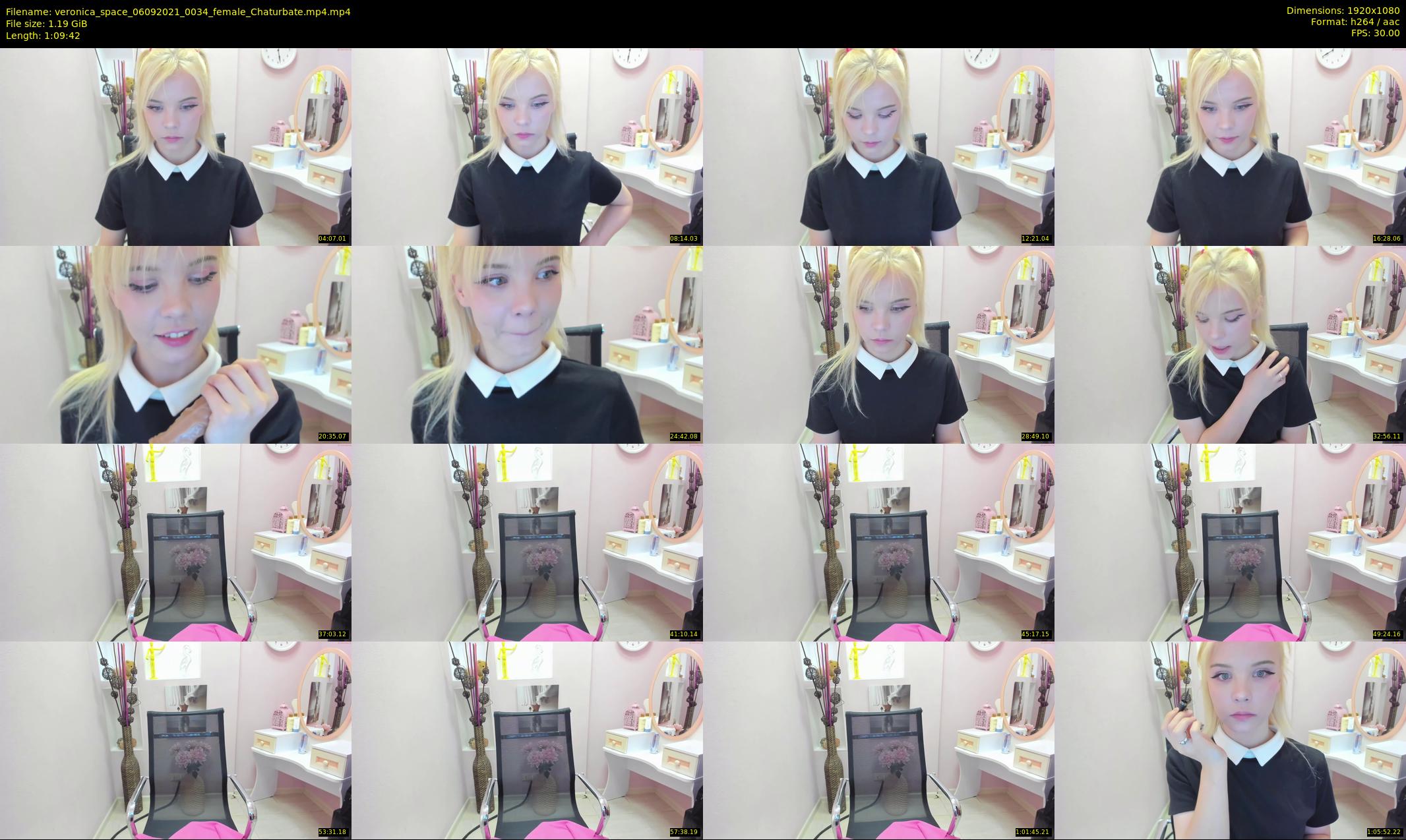 veronica_space — 70 minute Chaturbate female cam show recording, 1080p, Sep 6, 2021