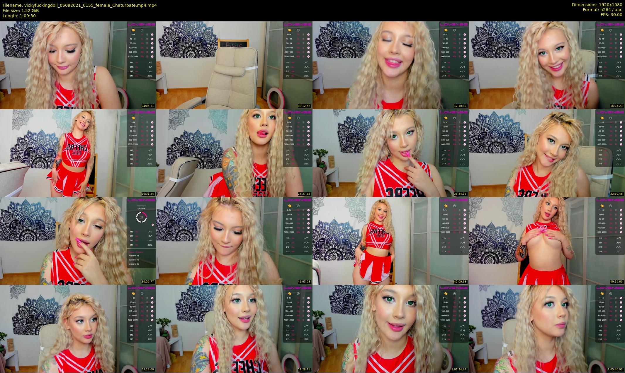 vickyfuckingdoll — 70 minute Chaturbate female cam show recording, 1080p, Sep 6, 2021