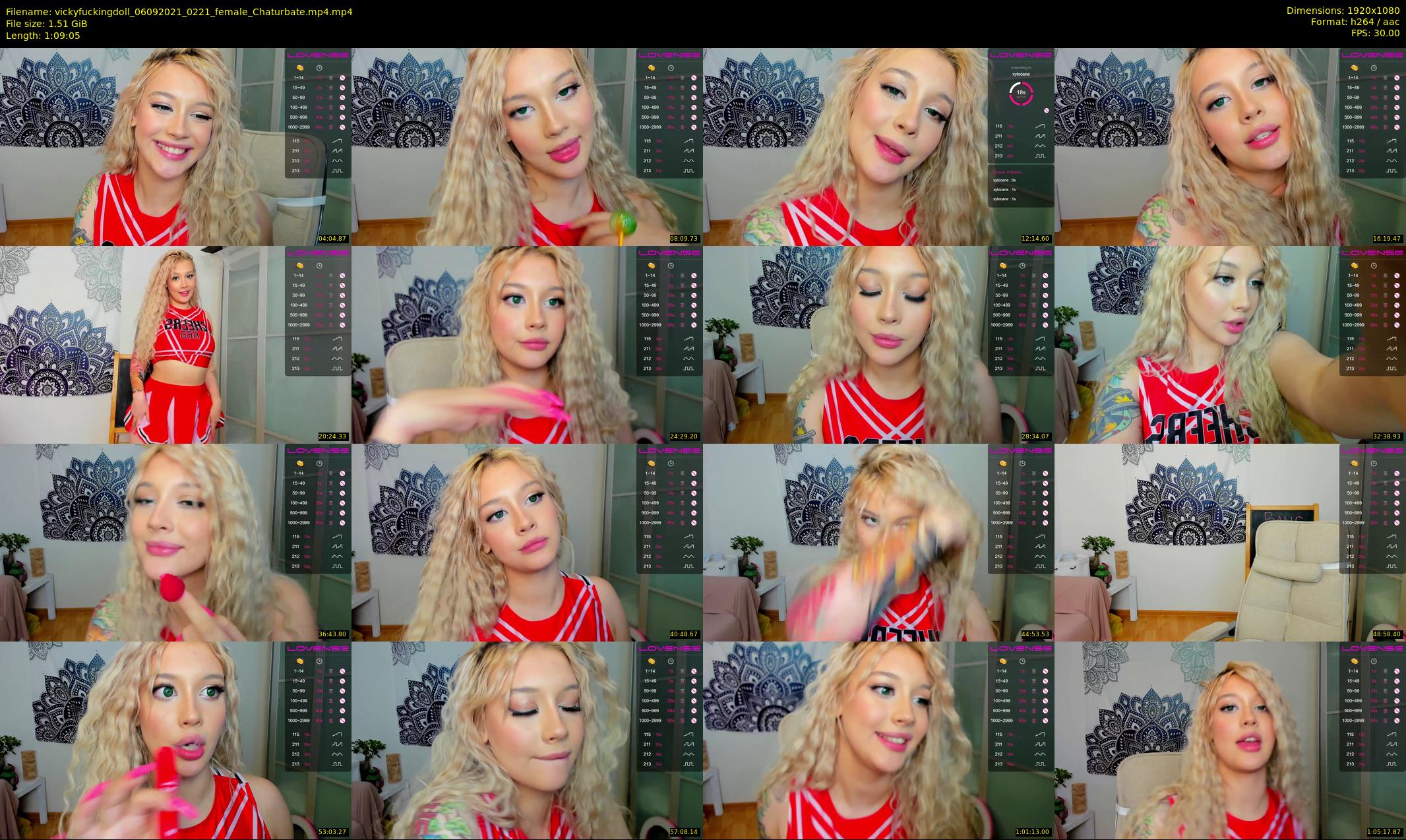 vickyfuckingdoll — 70 minute Chaturbate female cam show recording, 1080p, Sep 6, 2021