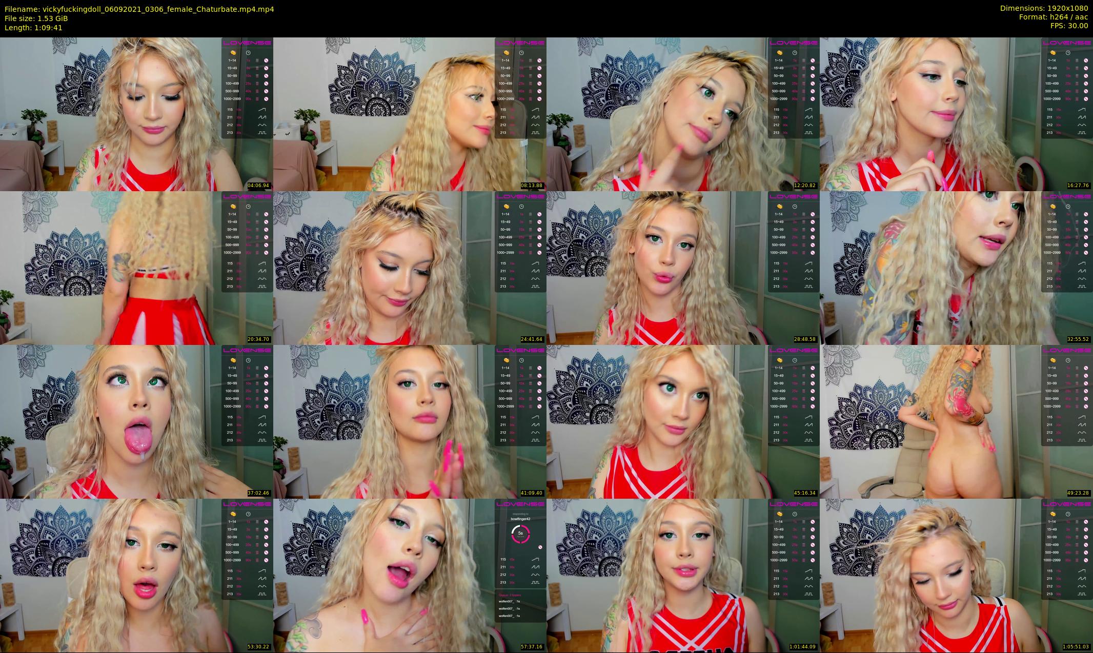 vickyfuckingdoll — 70 minute Chaturbate female cam show recording, 1080p, Sep 6, 2021