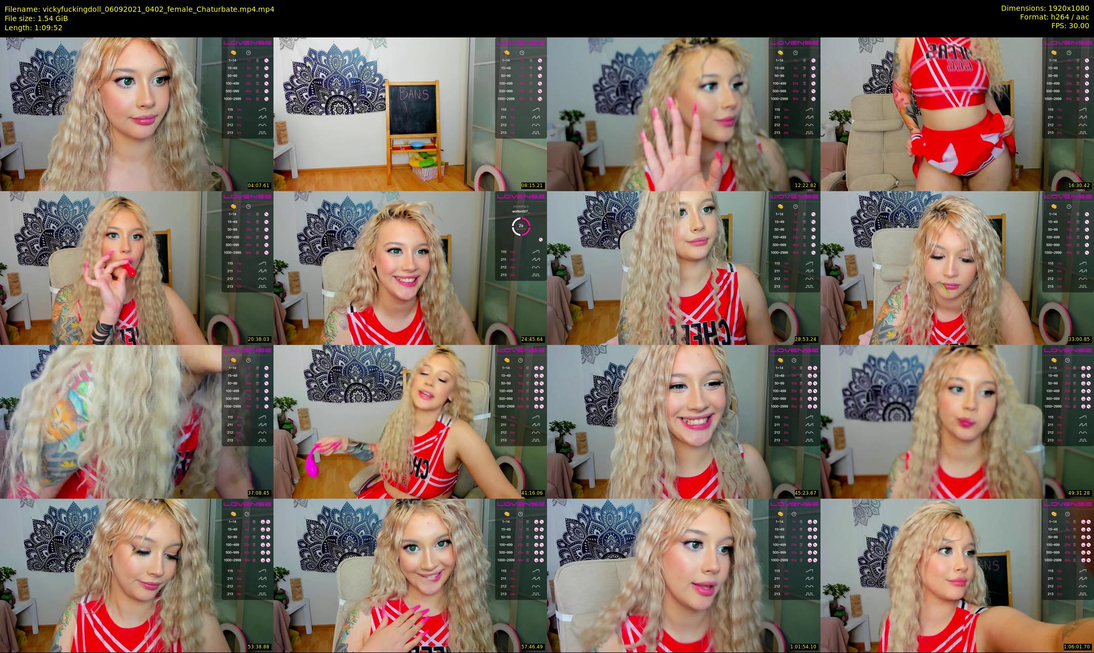 vickyfuckingdoll — 70 minute Chaturbate female cam show recording, 1080p, Sep 6, 2021