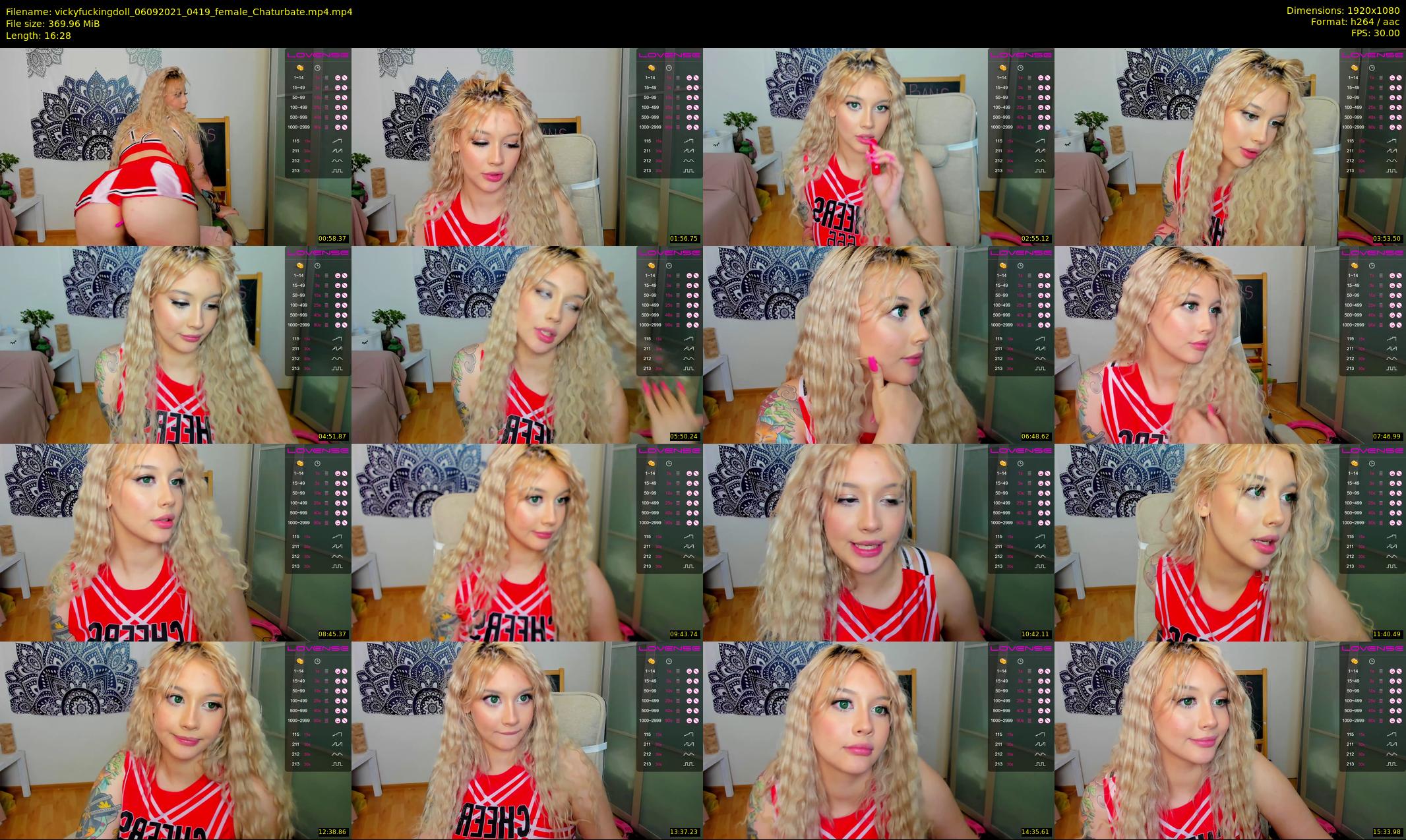 vickyfuckingdoll — 17 minute Chaturbate female cam show recording, 1080p, Sep 6, 2021