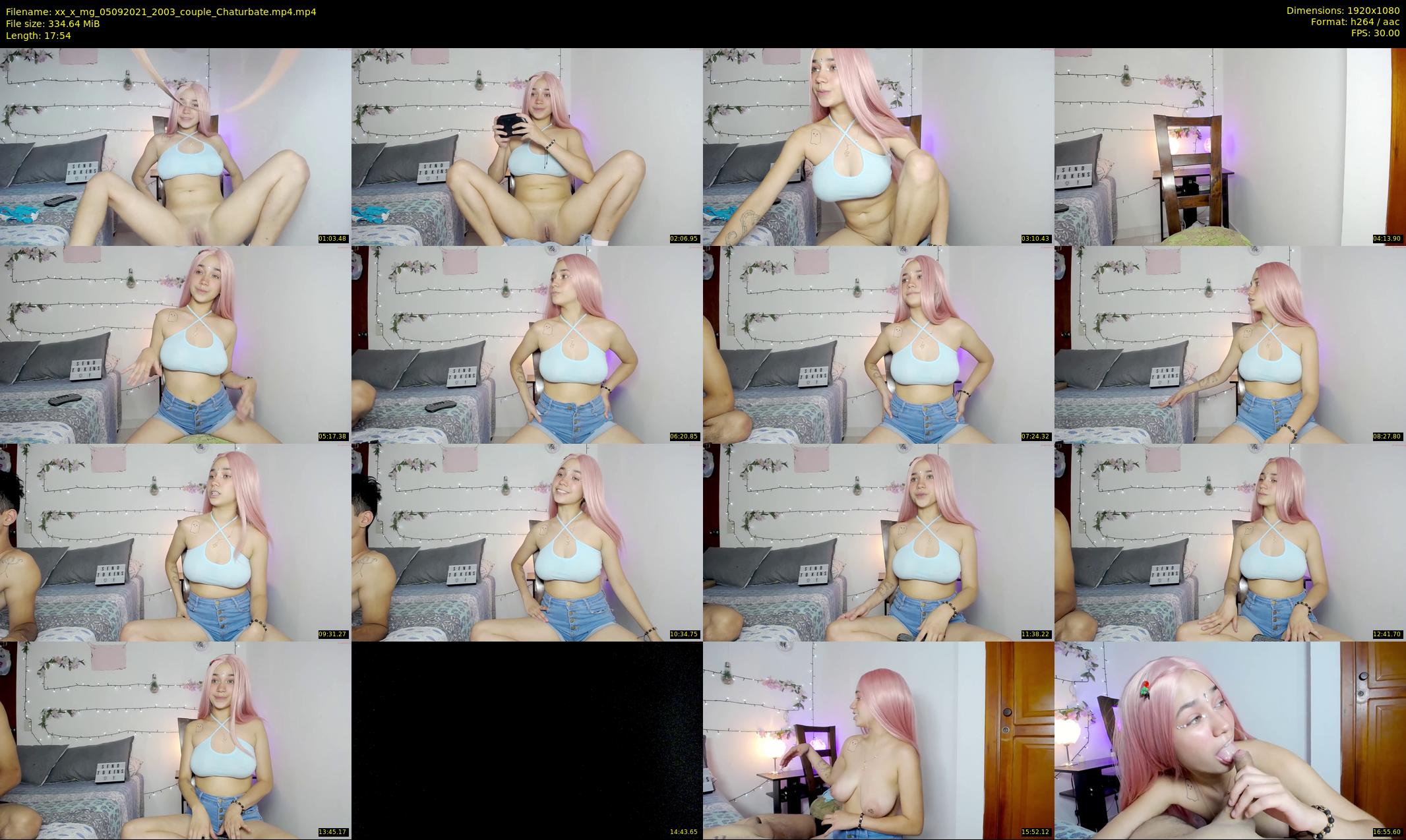 xx_x_mg — 18 minute Chaturbate couple cam show recording, 1080p, Sep 5, 2021