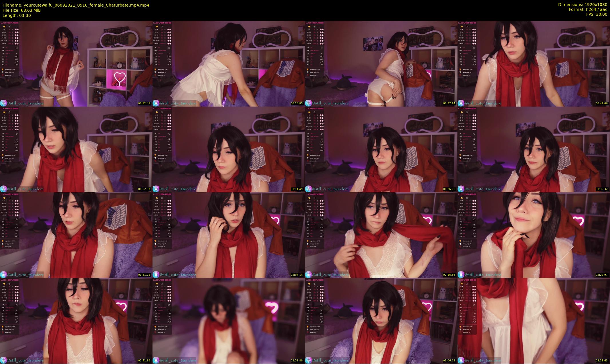 yourcutewaifu — 4 minute Chaturbate female cam show recording, 1080p, Sep 6, 2021