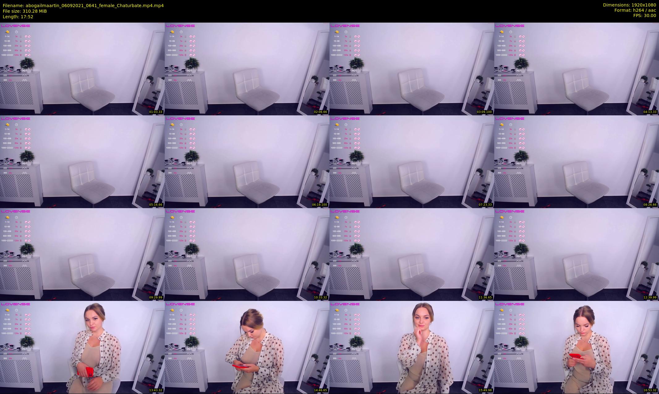 abogailmaartin — 18 minute Chaturbate female cam show recording, 1080p, Sep 6, 2021
