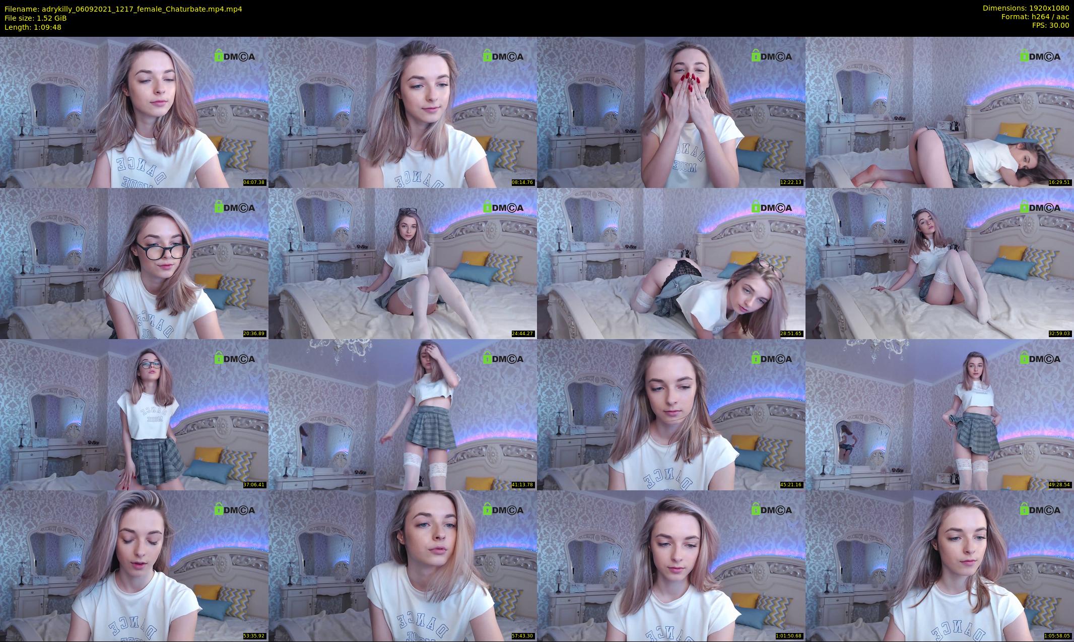 adrykilly — 70 minute Chaturbate female cam show recording, 1080p, Sep 6, 2021