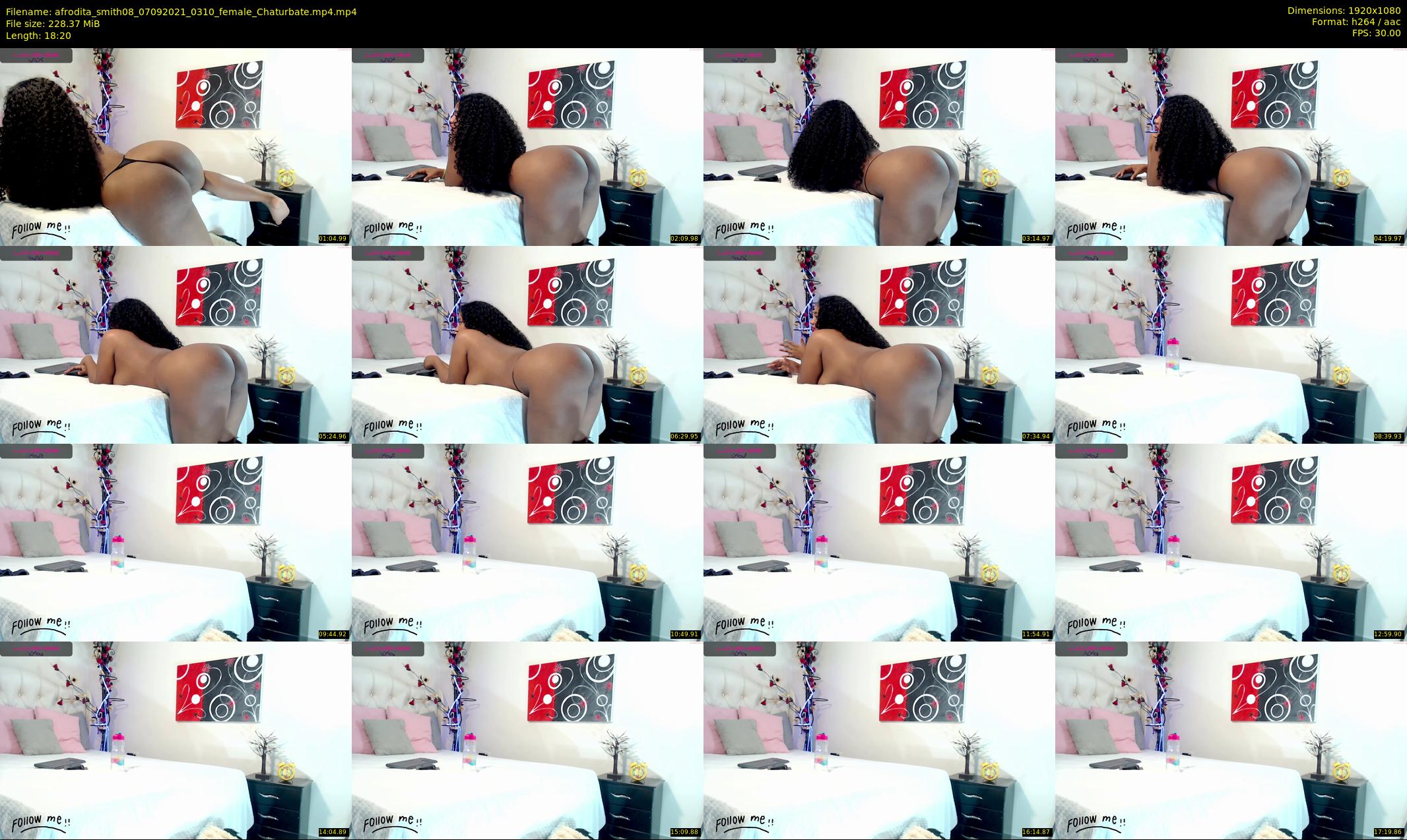 afrodita_smith08 — 19 minute Chaturbate female cam show recording, 1080p, Sep 7, 2021