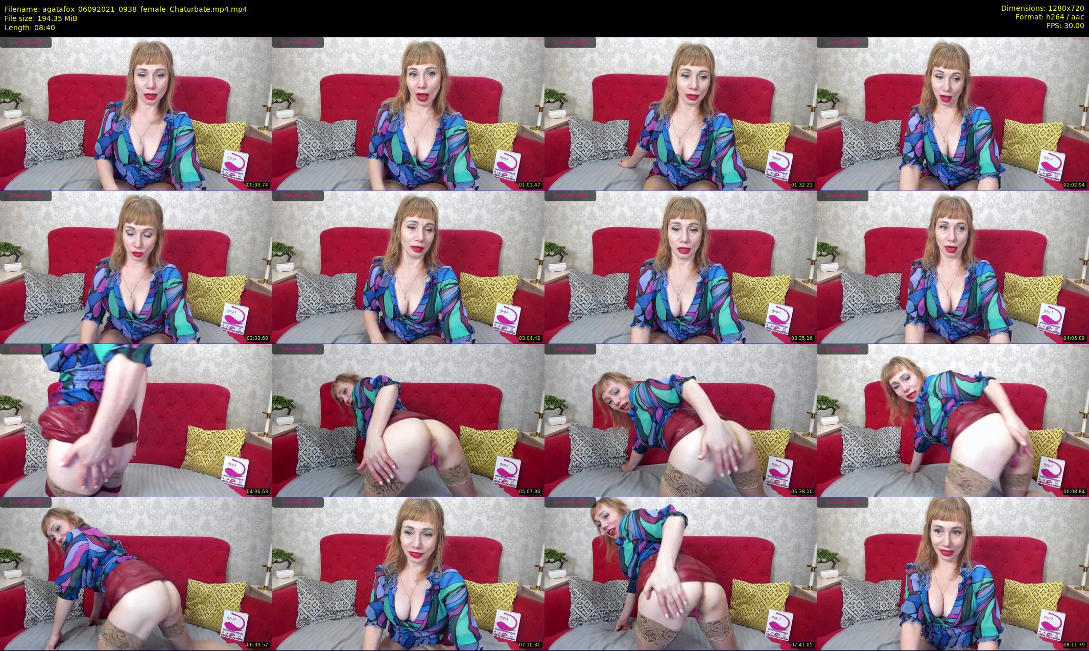 agatafox — 9 minute Chaturbate female cam show recording, 720p, Sep 6, 2021