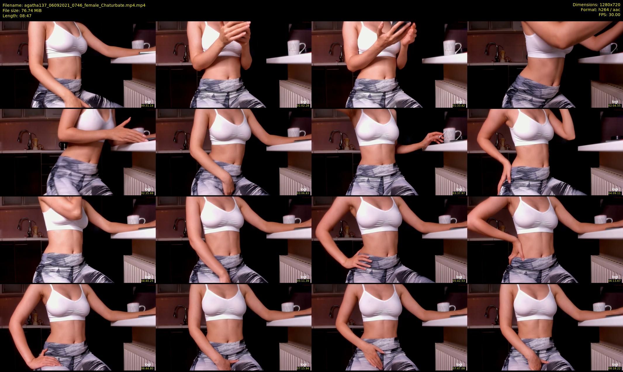 agatha137 — 9 minute Chaturbate female cam show recording, 720p, Sep 6, 2021