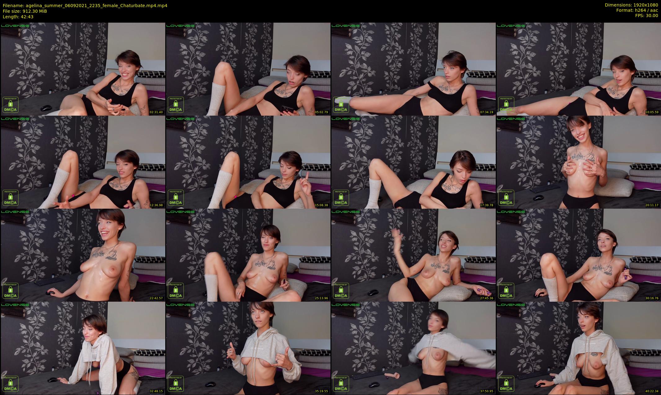 agelina_summer — 43 minute Chaturbate female cam show recording, 1080p, Sep 6, 2021