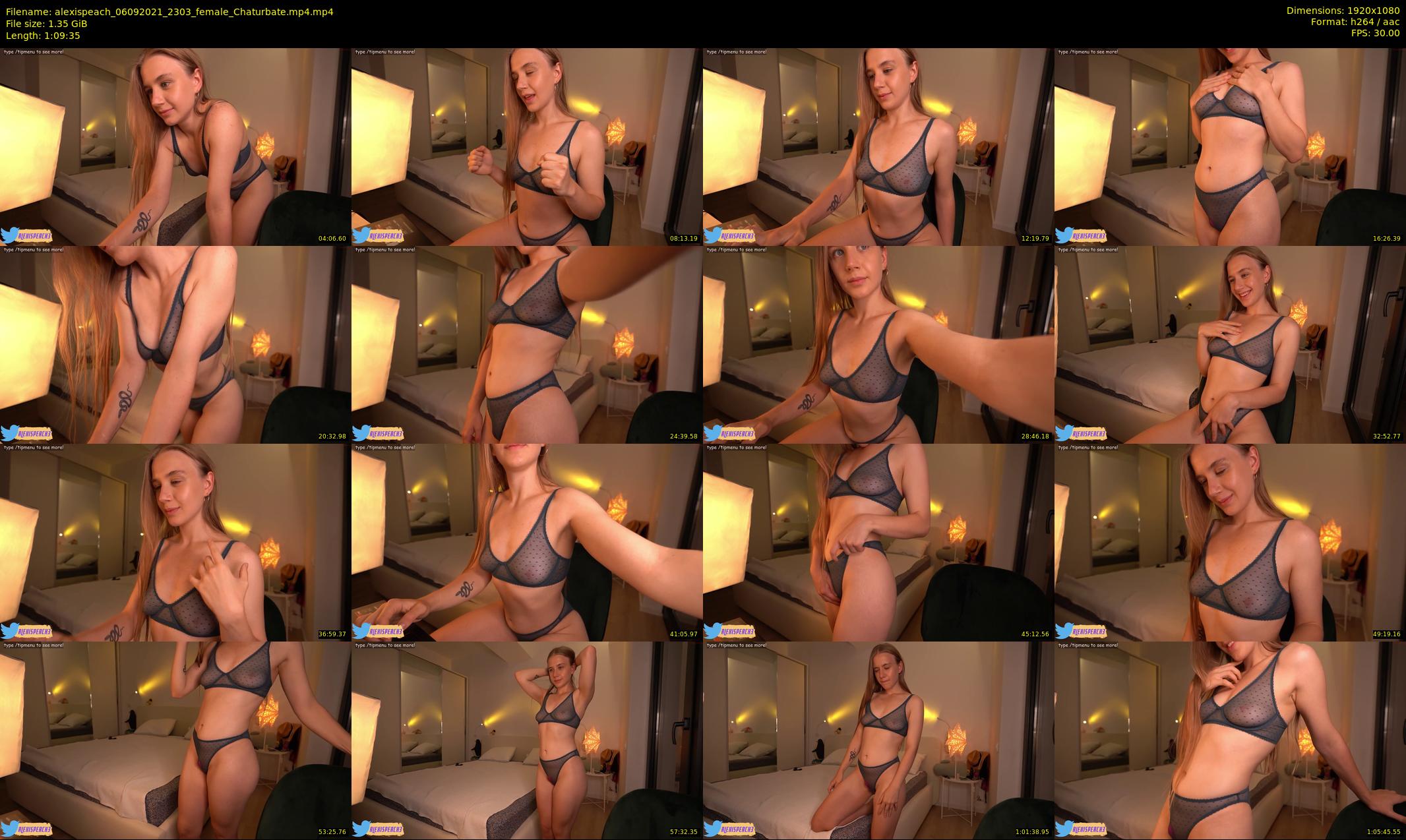 alexispeach — 70 minute Chaturbate female cam show recording, 1080p, Sep 6, 2021