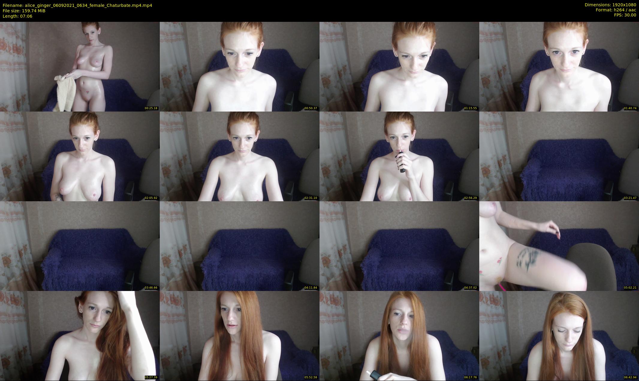alice_ginger — 8 minute Chaturbate female cam show recording, 1080p, Sep 6, 2021