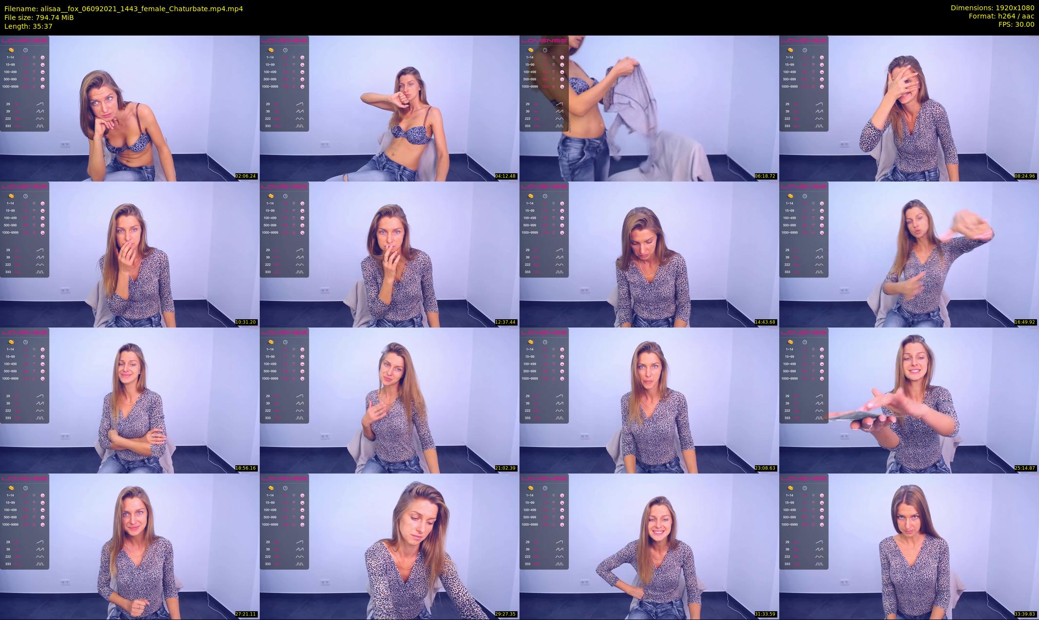 alisaa__fox — 36 minute Chaturbate female cam show recording, 1080p, Sep 6, 2021