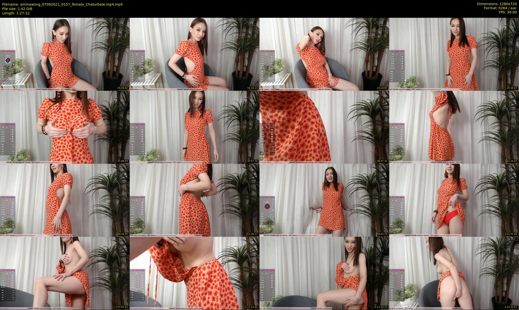 aminawong — 88 minute Chaturbate female cam show recording, 720p, Sep 7, 2021