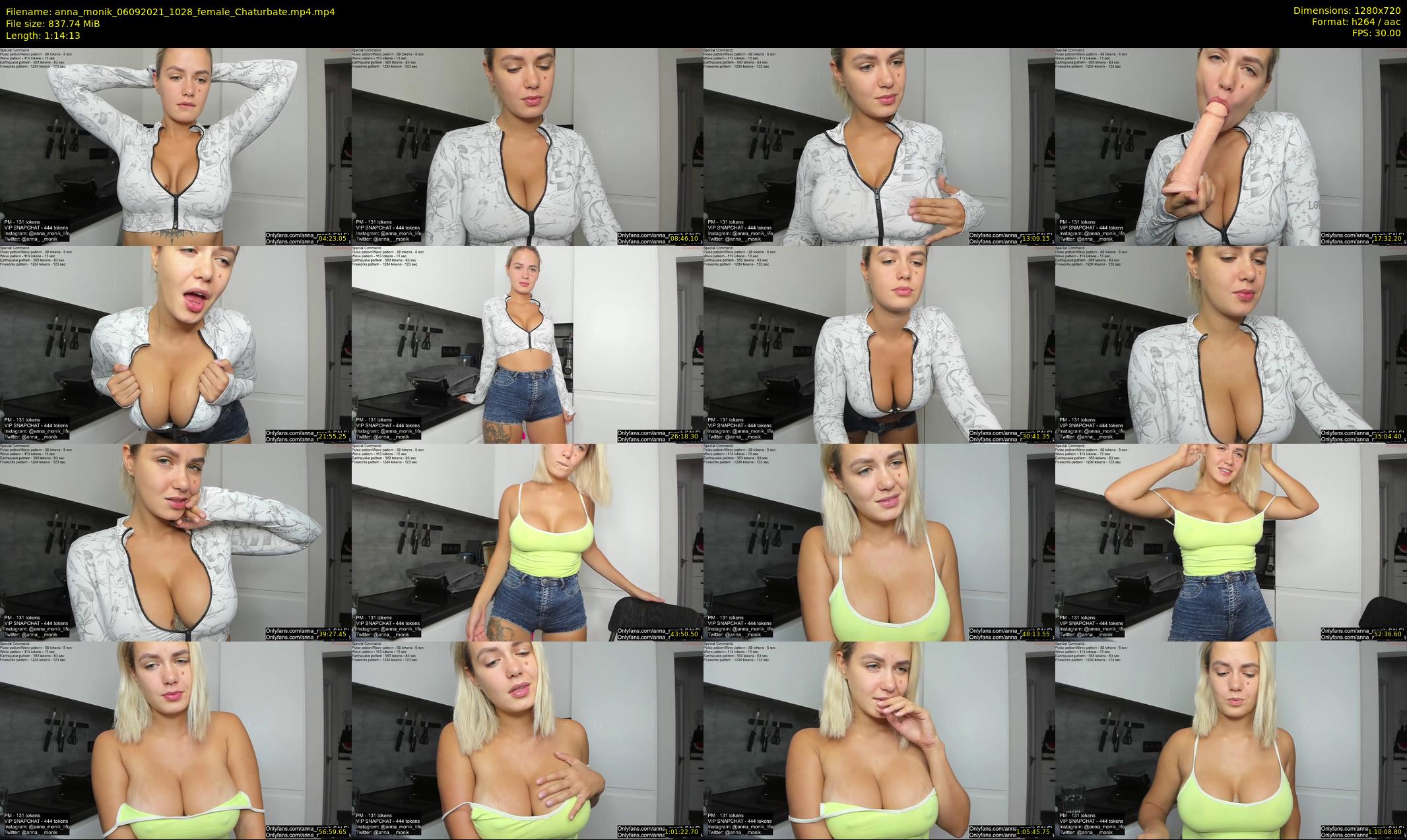 anna_monik — 75 minute Chaturbate couple cam show recording, 720p, Sep 6, 2021