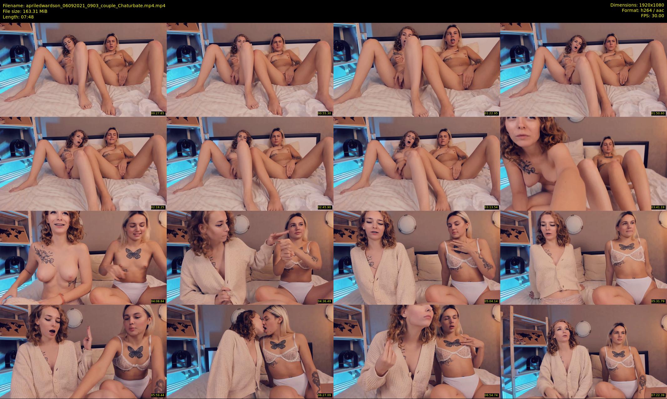apriledwardson — 8 minute Chaturbate couple cam show recording, 1080p, Sep 6, 2021