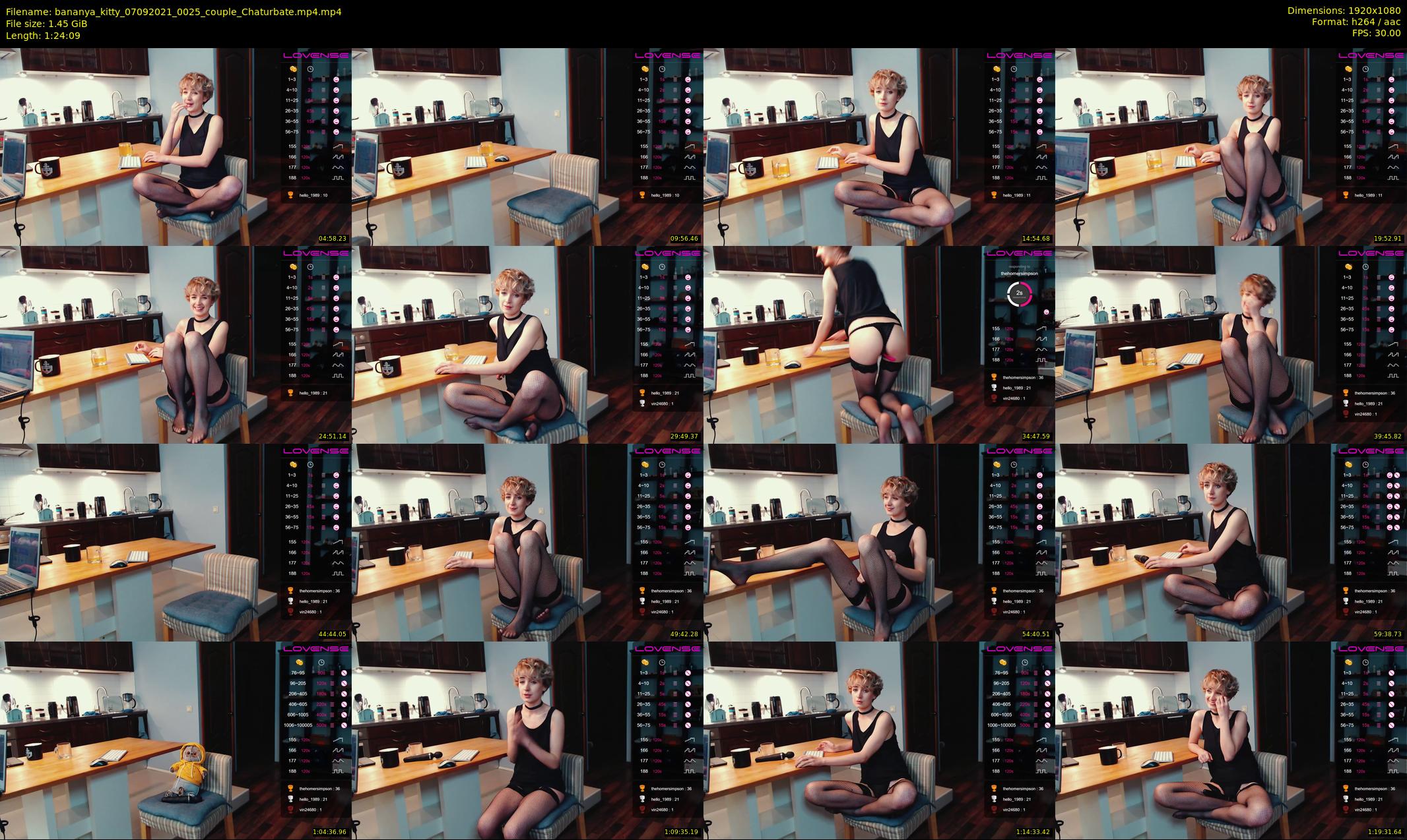 bananya_kitty — 85 minute Chaturbate couple cam show recording, 1080p, Sep 7, 2021