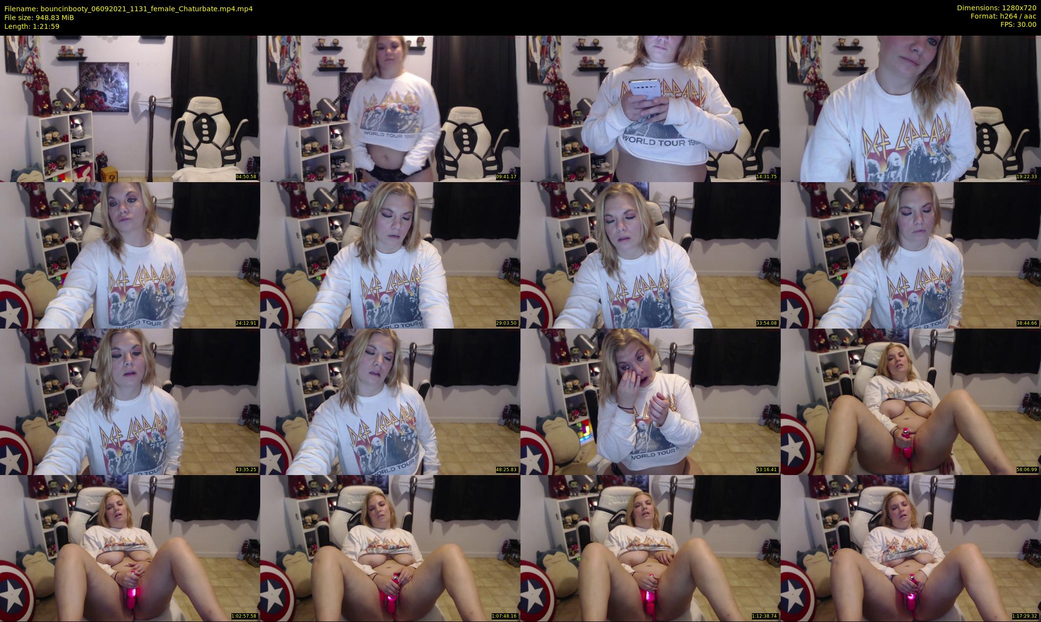 bouncinbooty — 82 minute Chaturbate female cam show recording, 720p, Sep 6, 2021