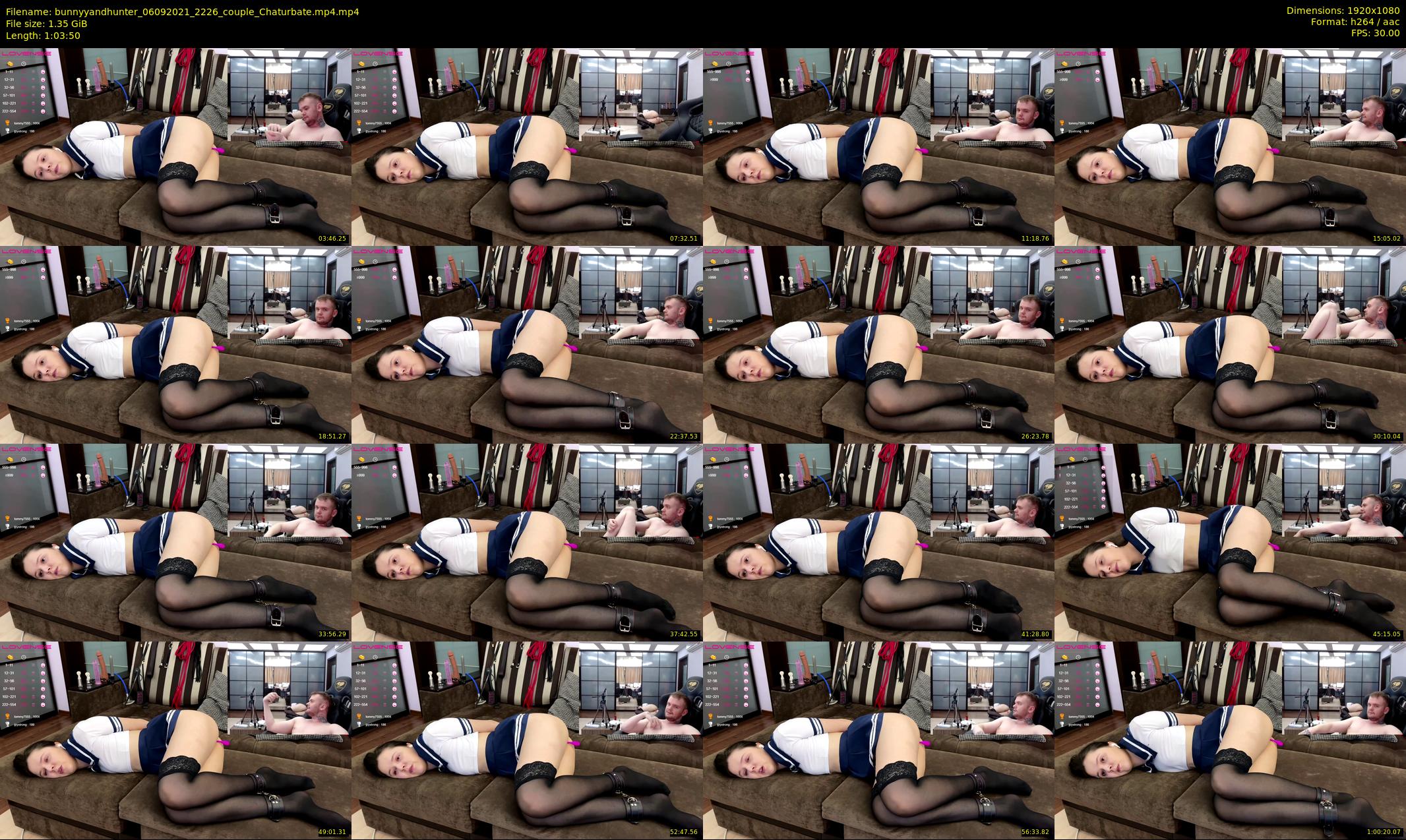 bunnyyandhunter — 64 minute Chaturbate couple cam show recording, 1080p, Sep 6, 2021