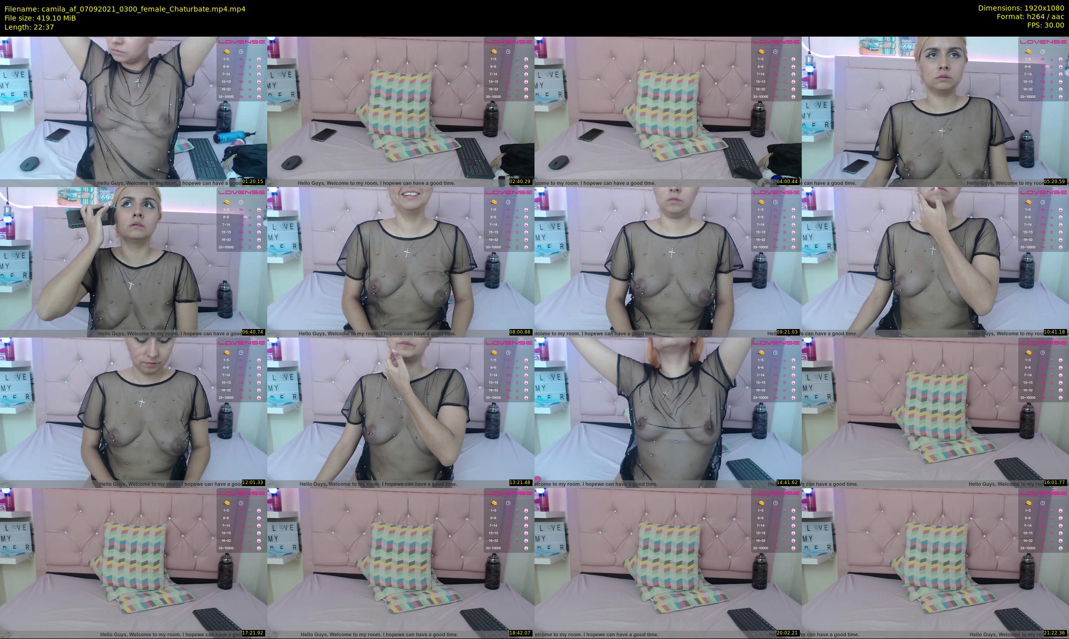 camila_af — 23 minute Chaturbate female cam show recording, 1080p, Sep 7, 2021