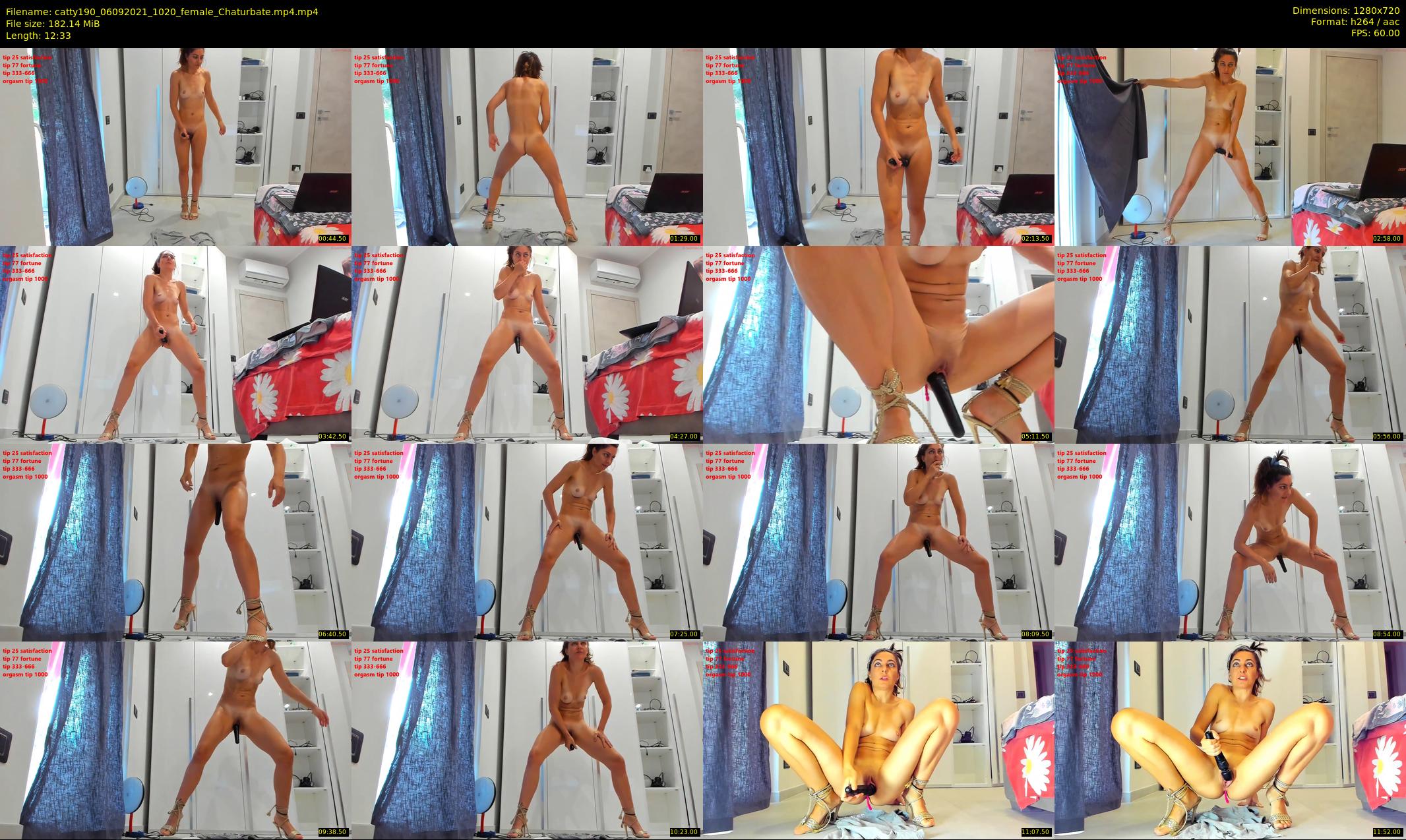 catty190 — 13 minute Chaturbate female cam show recording, 720p, Sep 6, 2021