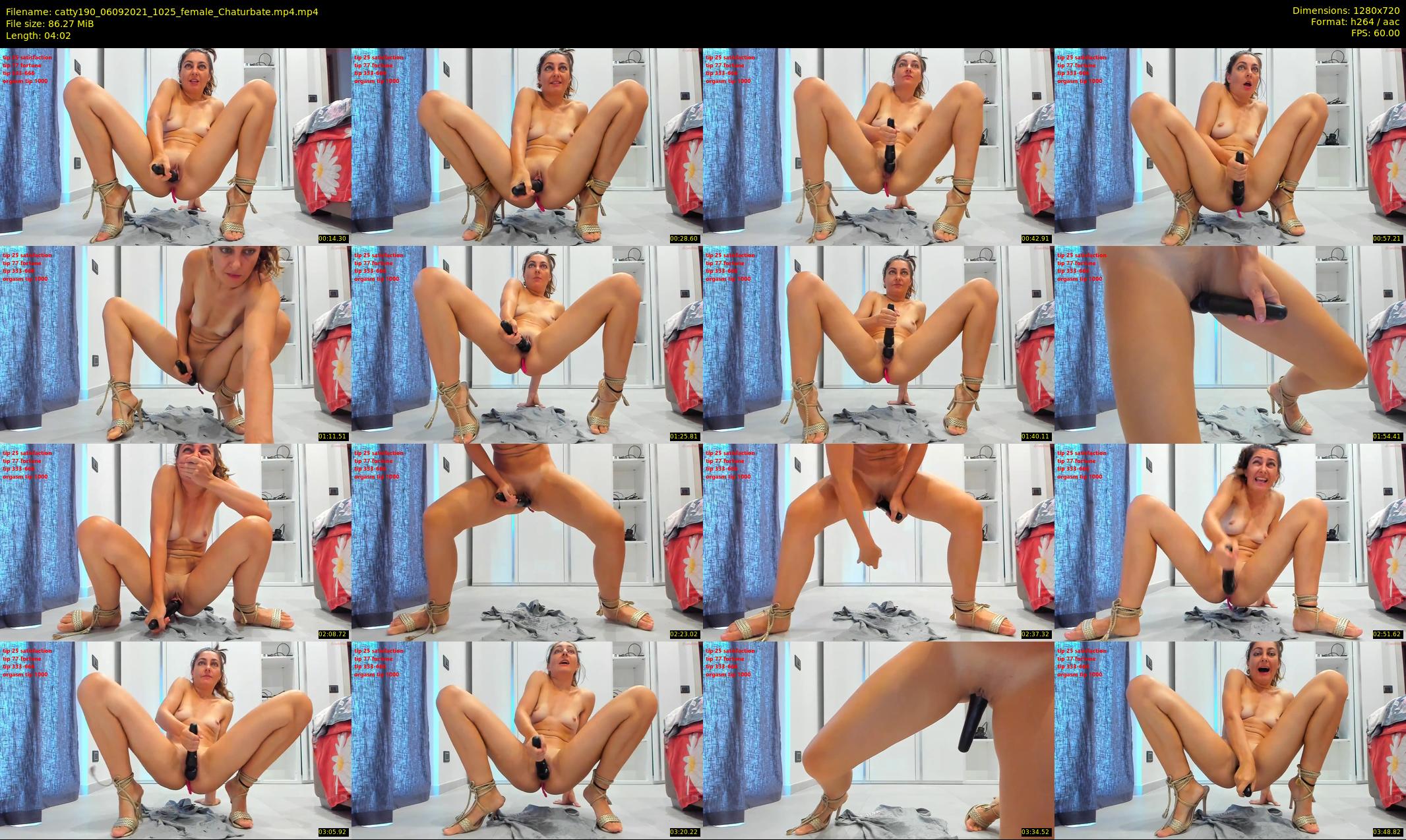 catty190 — 5 minute Chaturbate female cam show recording, 720p, Sep 6, 2021