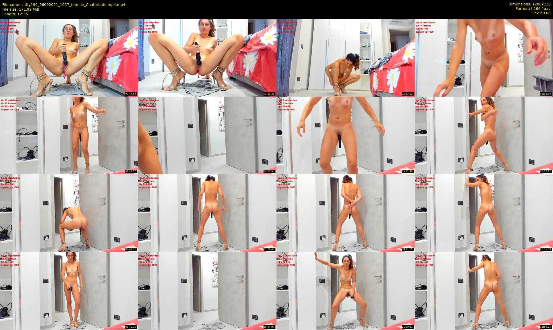 catty190 — 13 minute Chaturbate female cam show recording, 720p, Sep 6, 2021