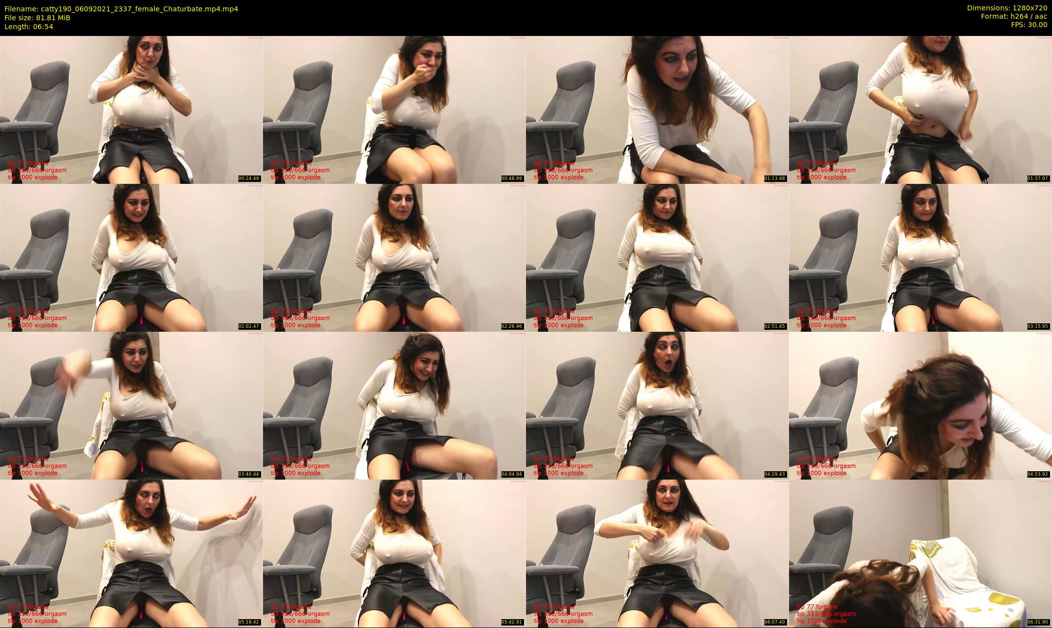 catty190 — 7 minute Chaturbate female cam show recording, 720p, Sep 6, 2021