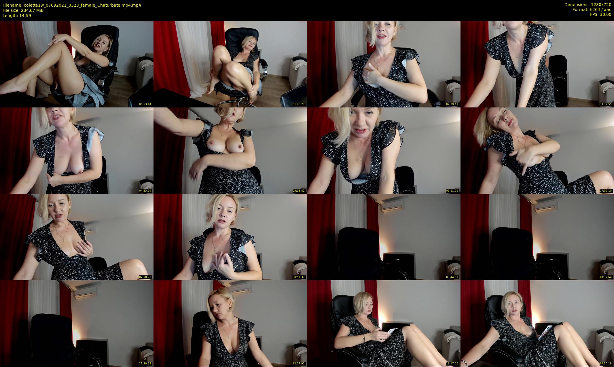 colette1w — 15 minute Chaturbate female cam show recording, 720p, Sep 7, 2021