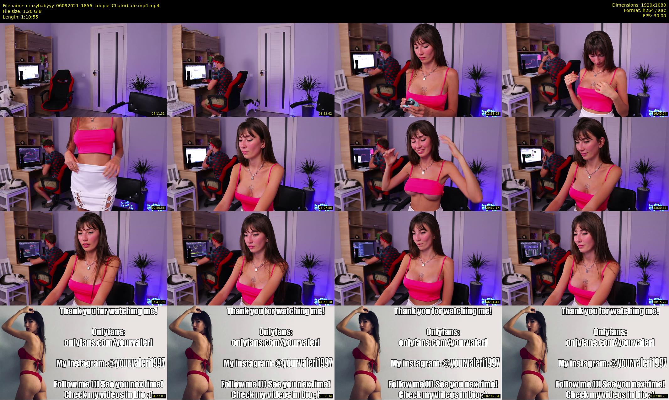 crazybabyyy — 71 minute Chaturbate couple cam show recording, 1080p, Sep 6, 2021