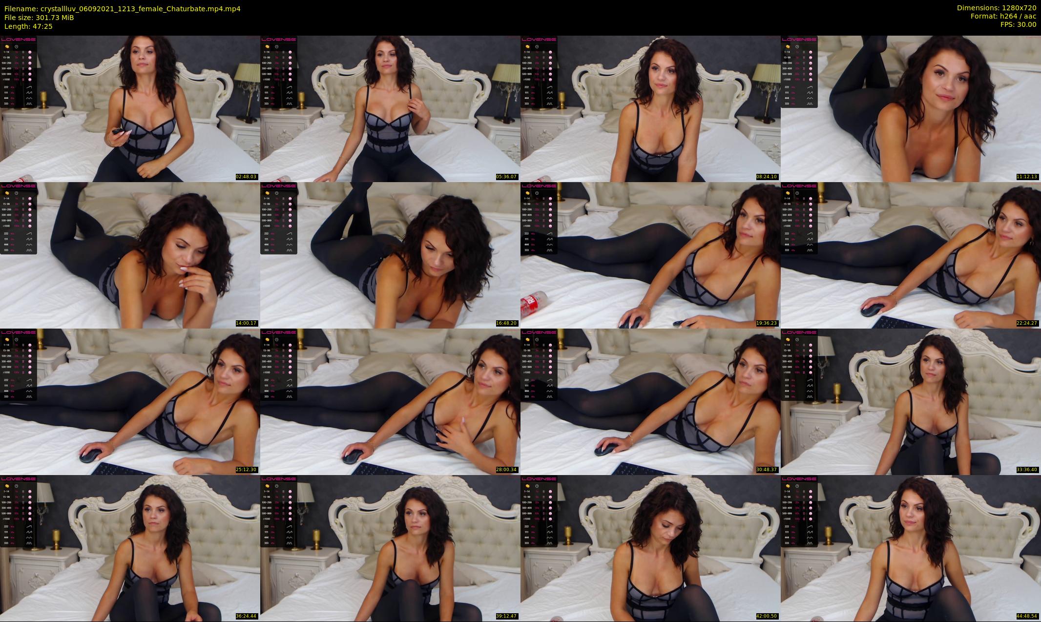 crystallluv — 48 minute Chaturbate female cam show recording, 720p, Sep 6, 2021