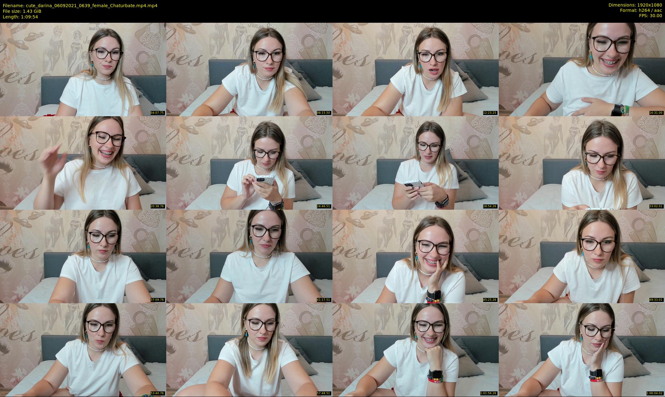 cute_darina — 70 minute Chaturbate female cam show recording, 1080p, Sep 6, 2021