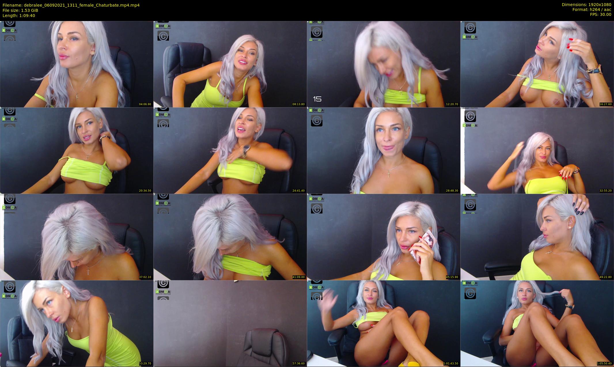 debralee — 70 minute Chaturbate female cam show recording, 1080p, Sep 6, 2021
