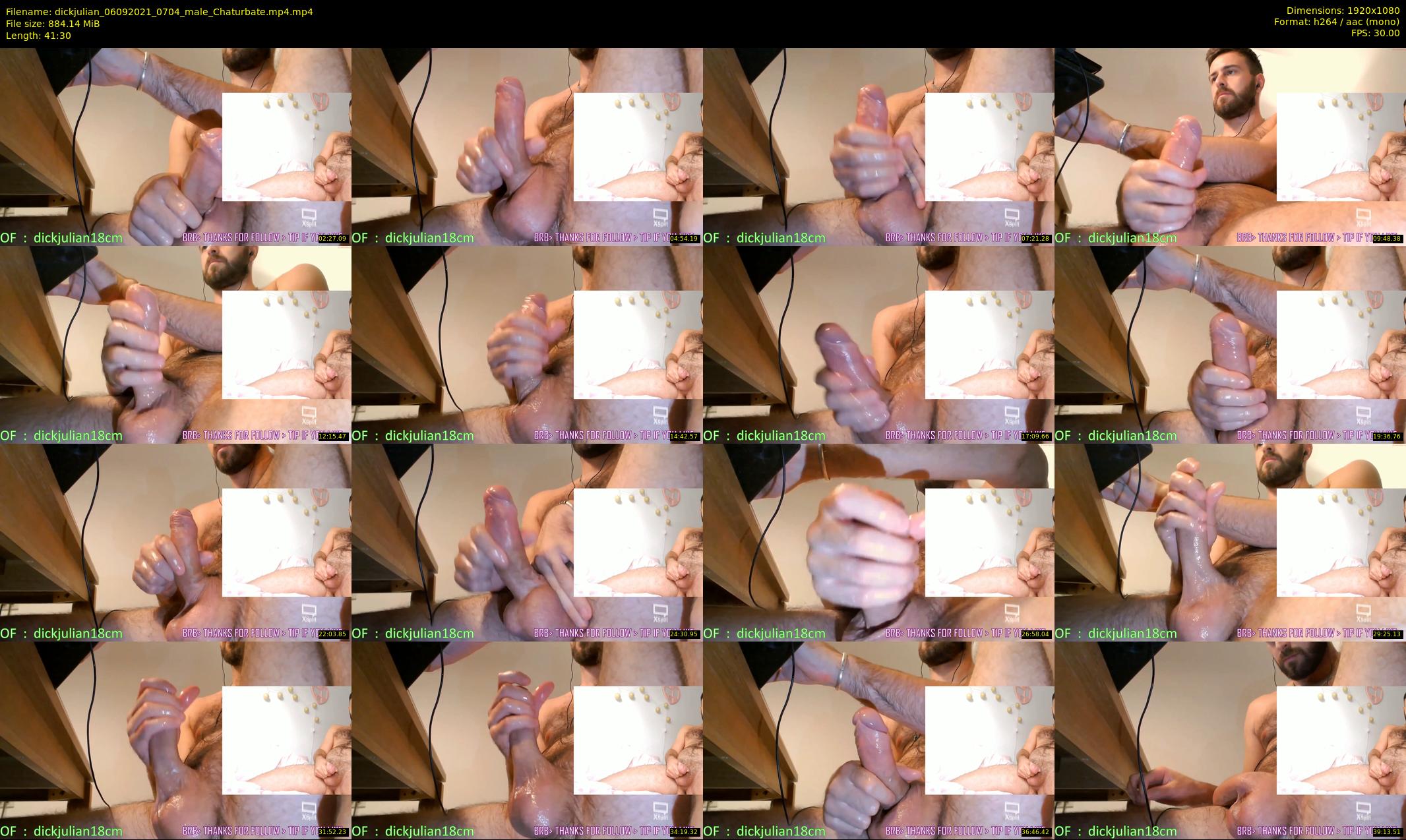 dickjulian — 42 minute Chaturbate male cam show recording, 1080p, Sep 6, 2021