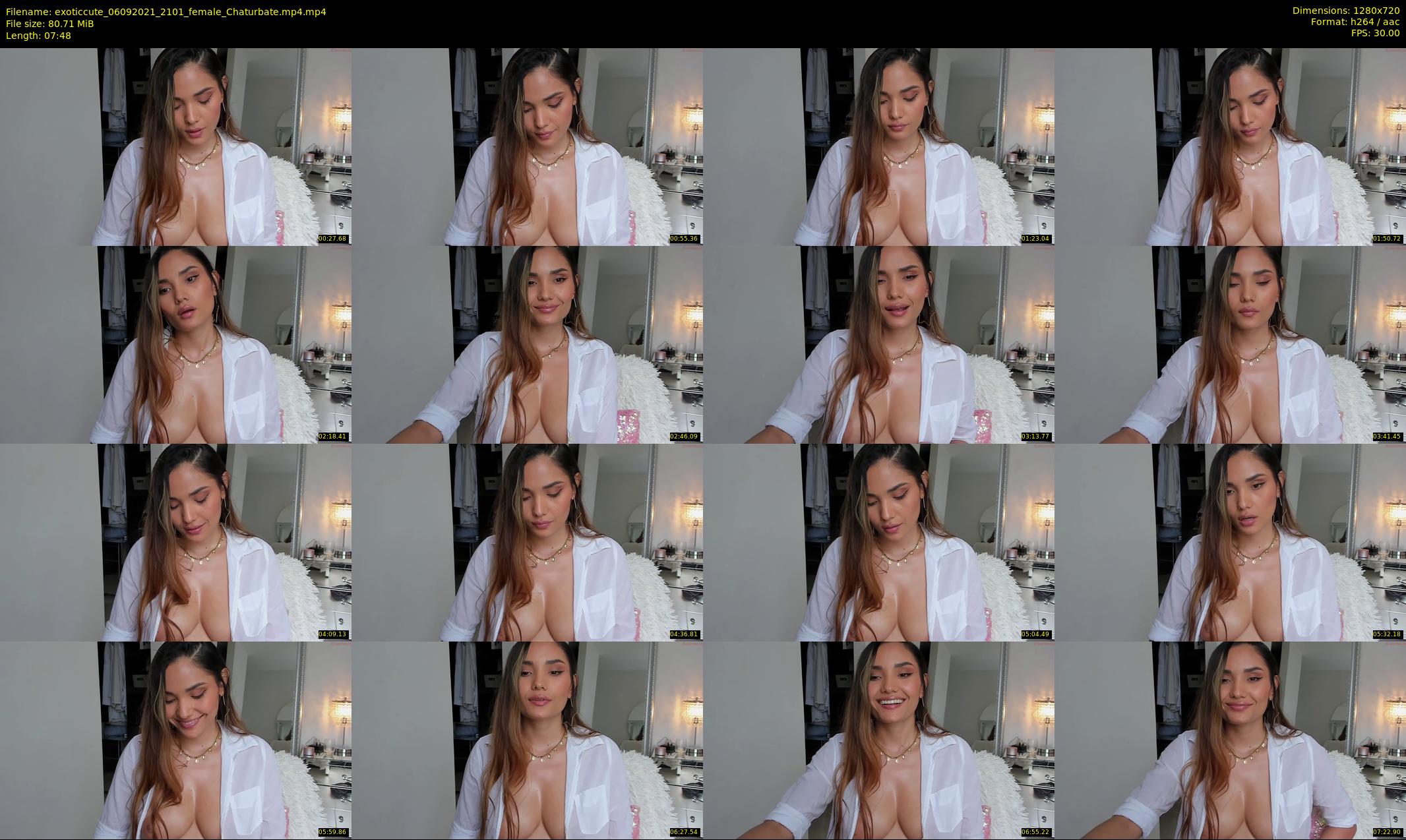 exoticcute — 8 minute Chaturbate female cam show recording, 720p, Sep 6, 2021